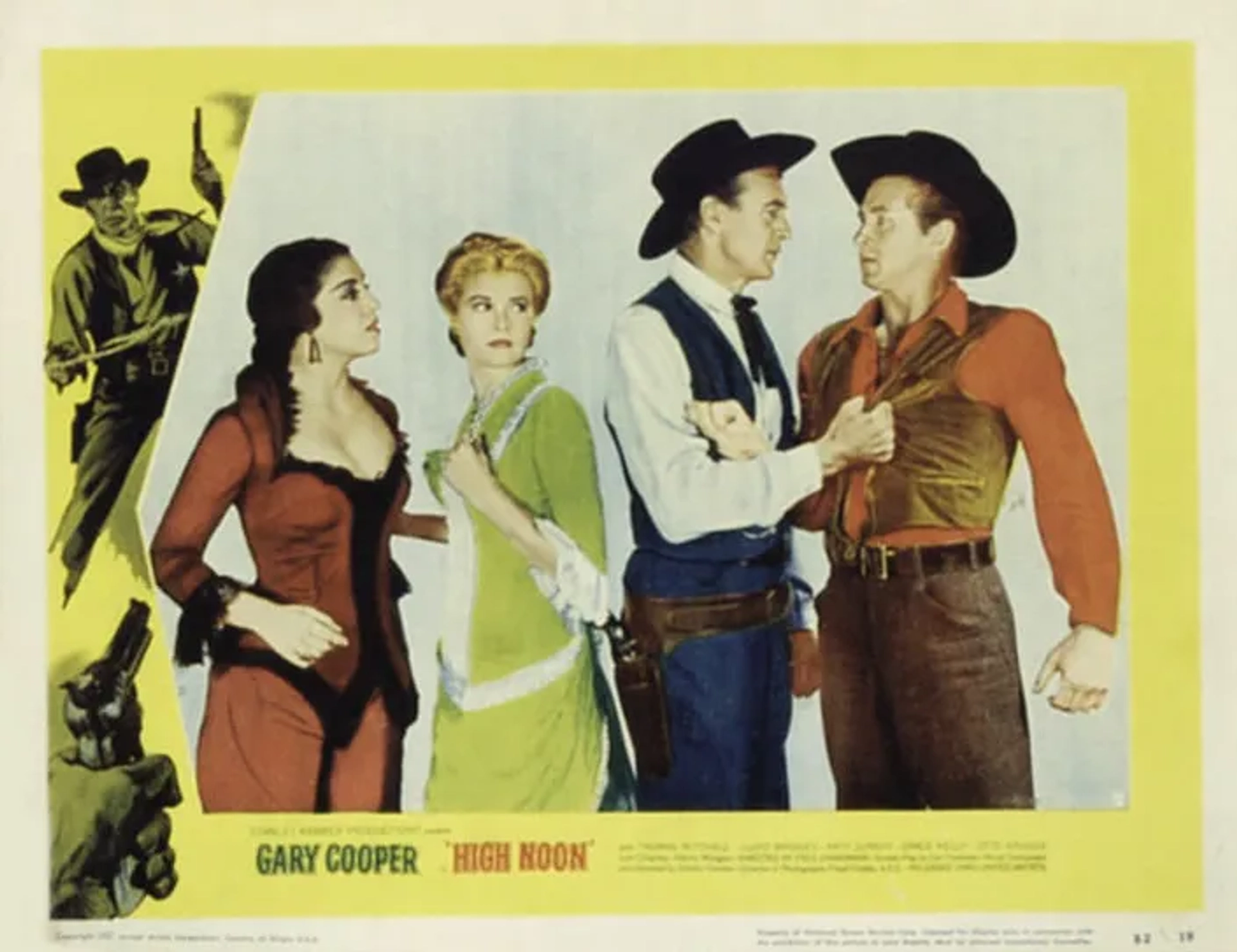 Gary Cooper, Grace Kelly, Lloyd Bridges, and Katy Jurado in High Noon (1952)