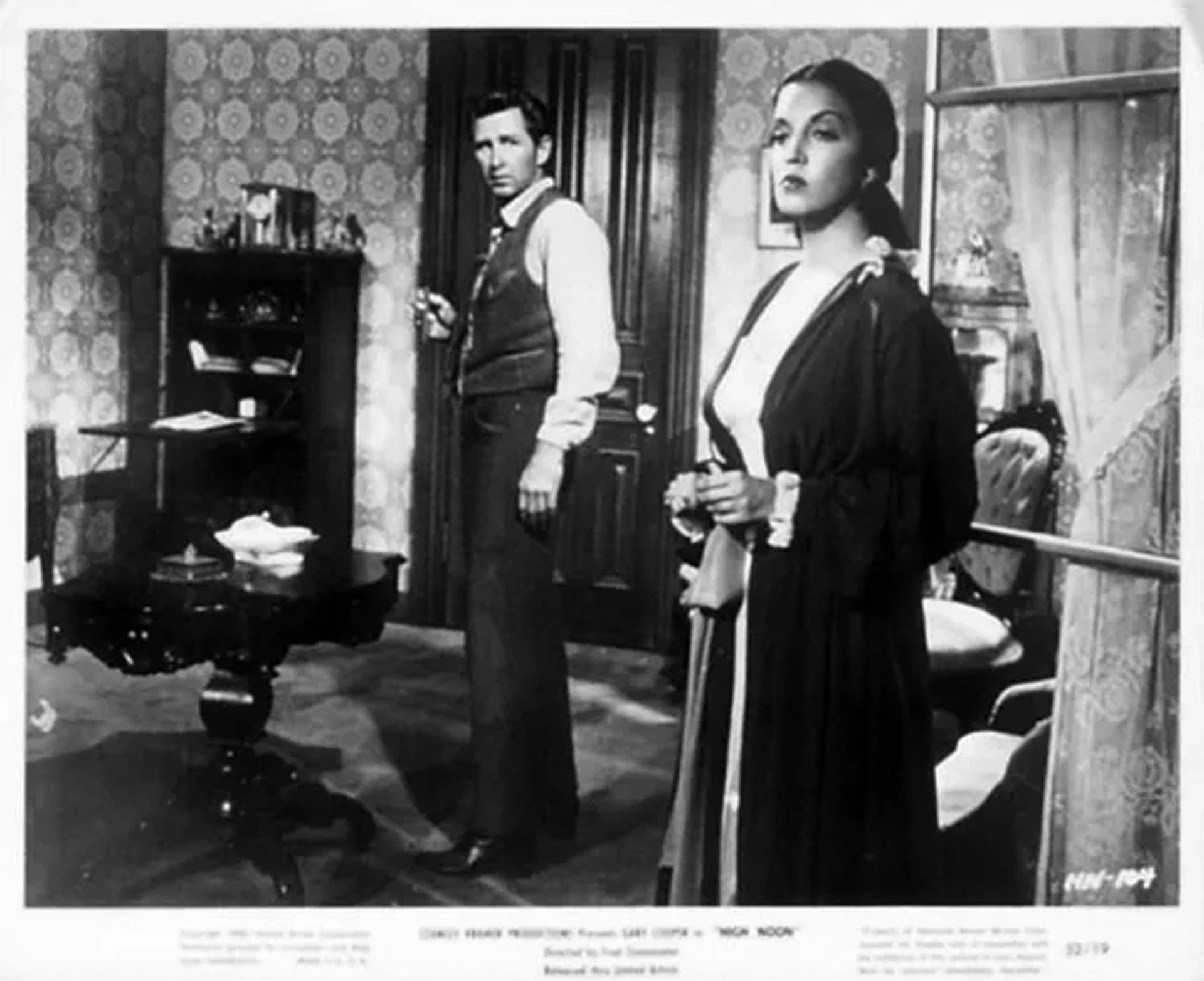 Lloyd Bridges and Katy Jurado in High Noon (1952)