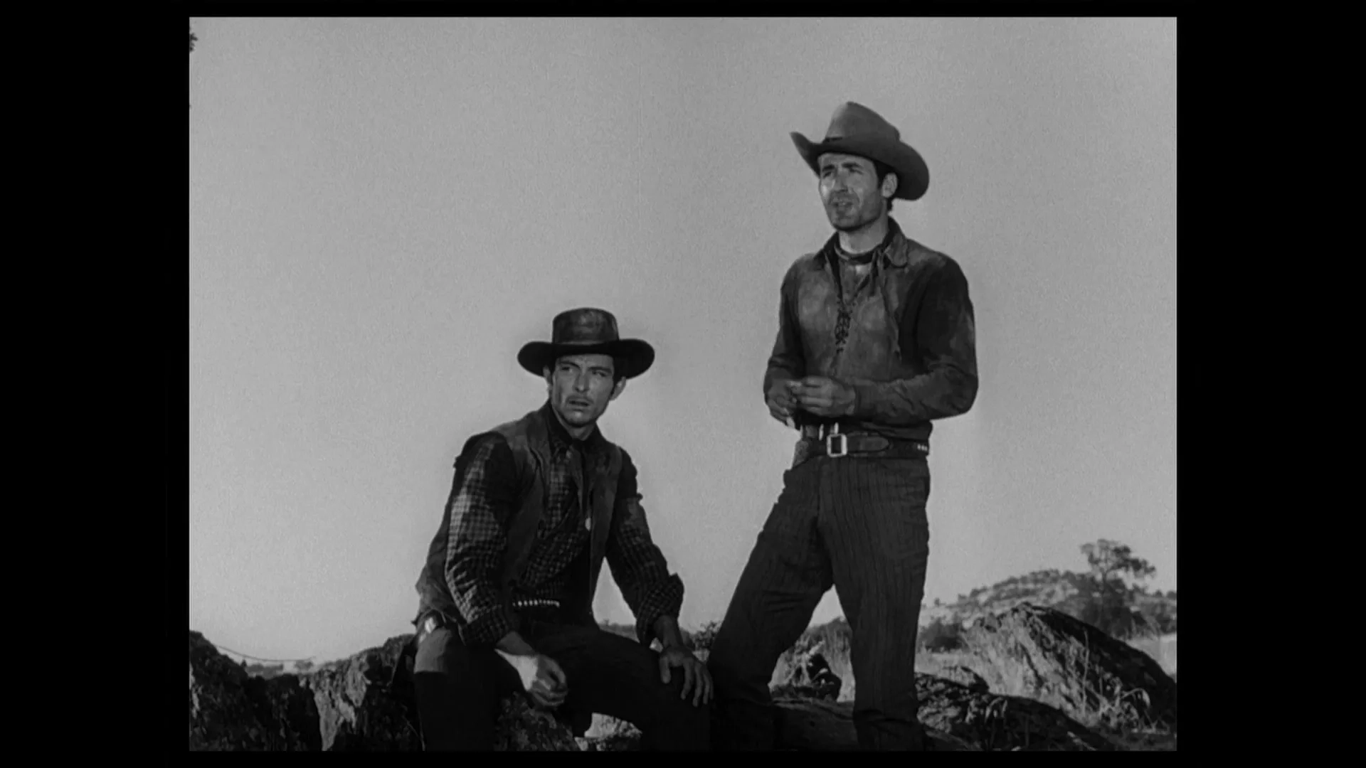 Lee Van Cleef and Sheb Wooley in High Noon (1952)