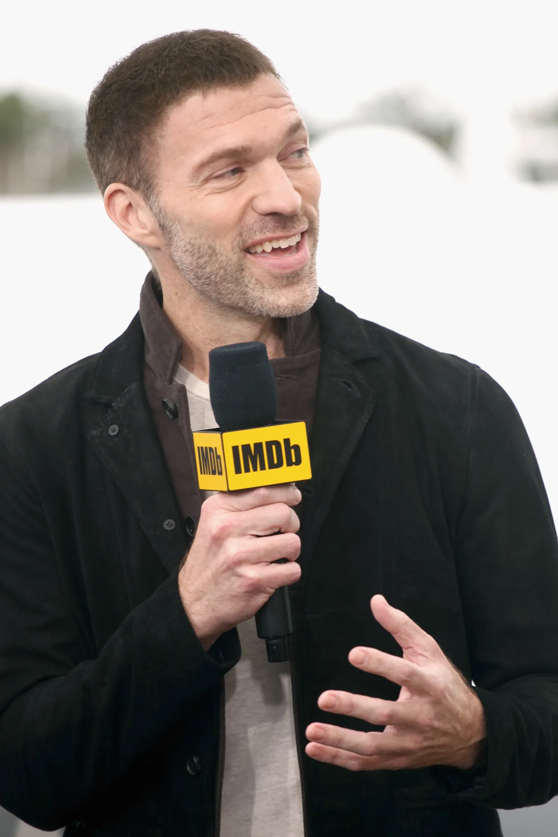 Travis Knight at an event for Bumblebee (2018)