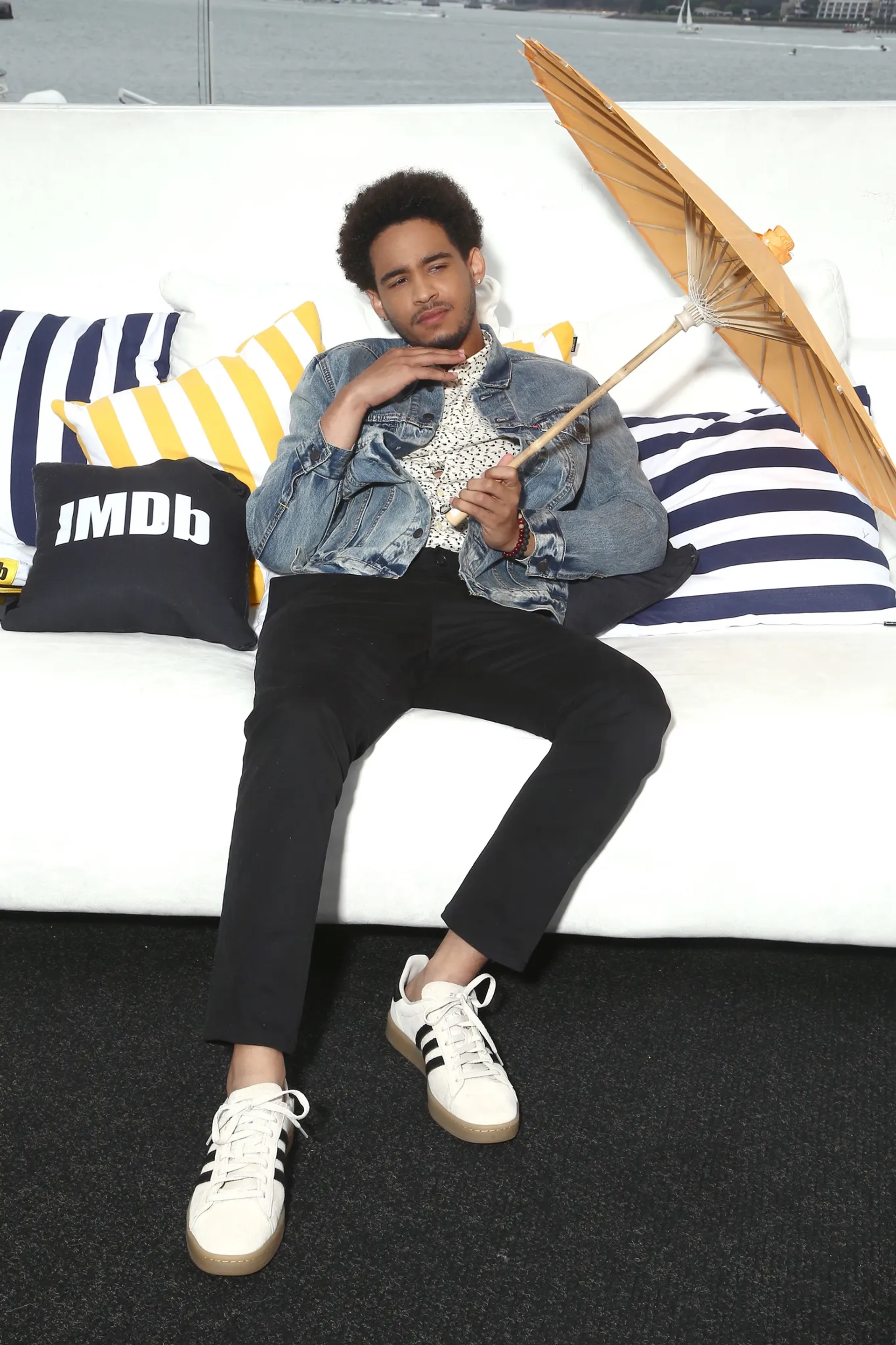 Jorge Lendeborg Jr. at an event for Bumblebee (2018)