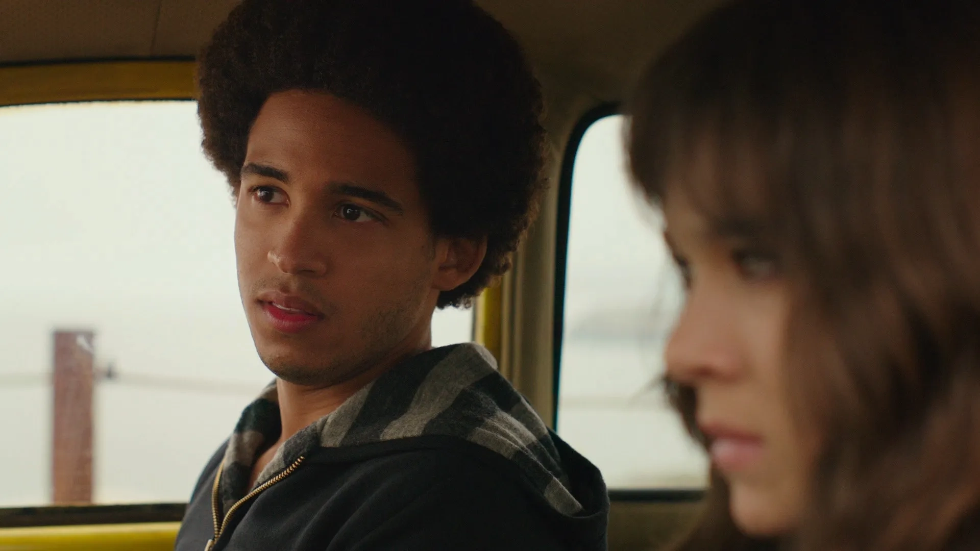 Hailee Steinfeld and Jorge Lendeborg Jr. in Bumblebee (2018)