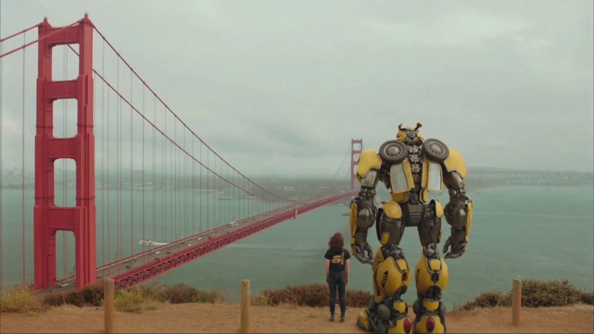 Hailee Steinfeld and Dylan O'Brien in Bumblebee (2018)