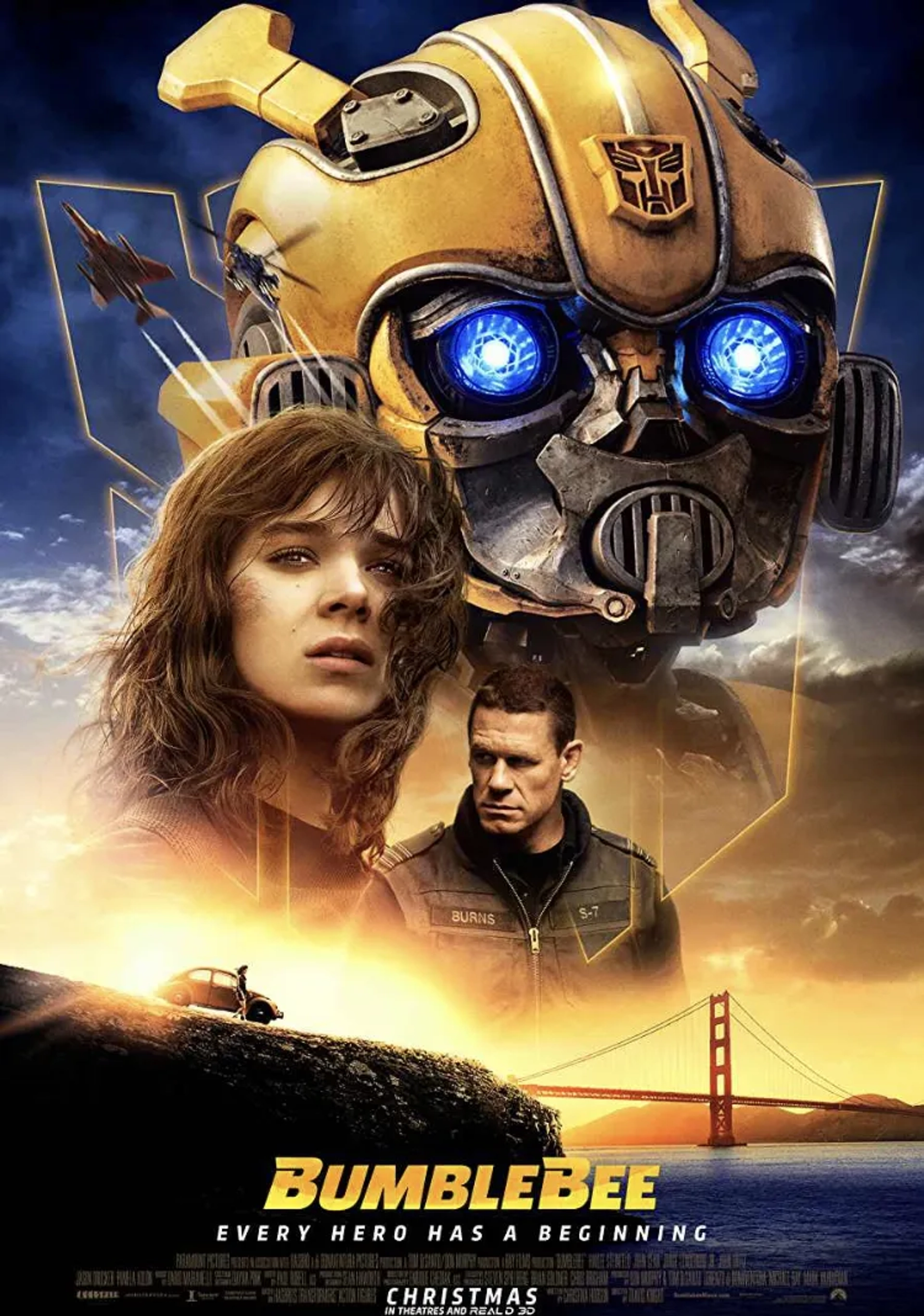 John Cena, Hailee Steinfeld, and Dylan O'Brien in Bumblebee (2018)