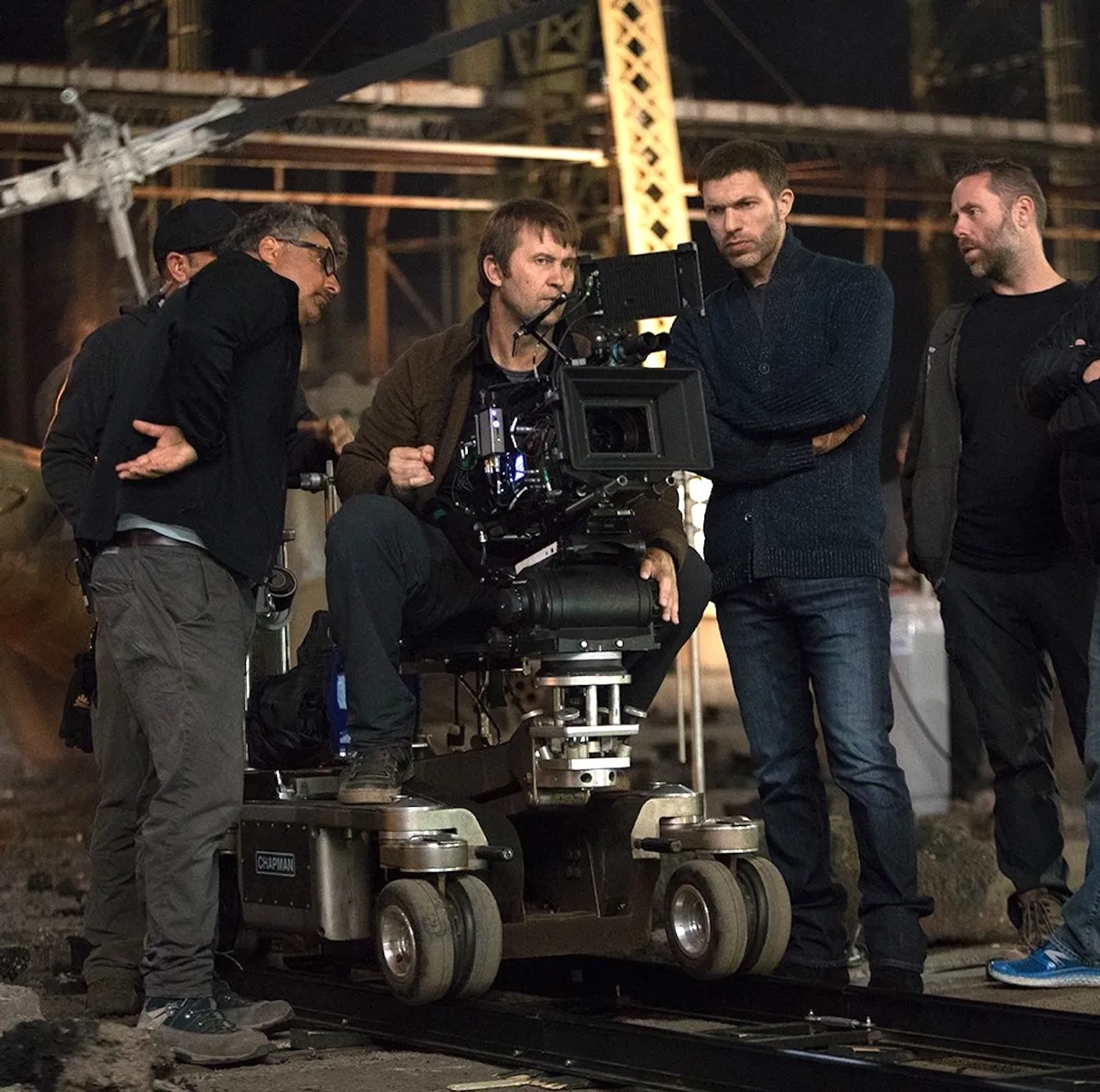 Enrique Chediak, Bela Trutz, Travis Knight, and Jason Smith in Bumblebee (2018)