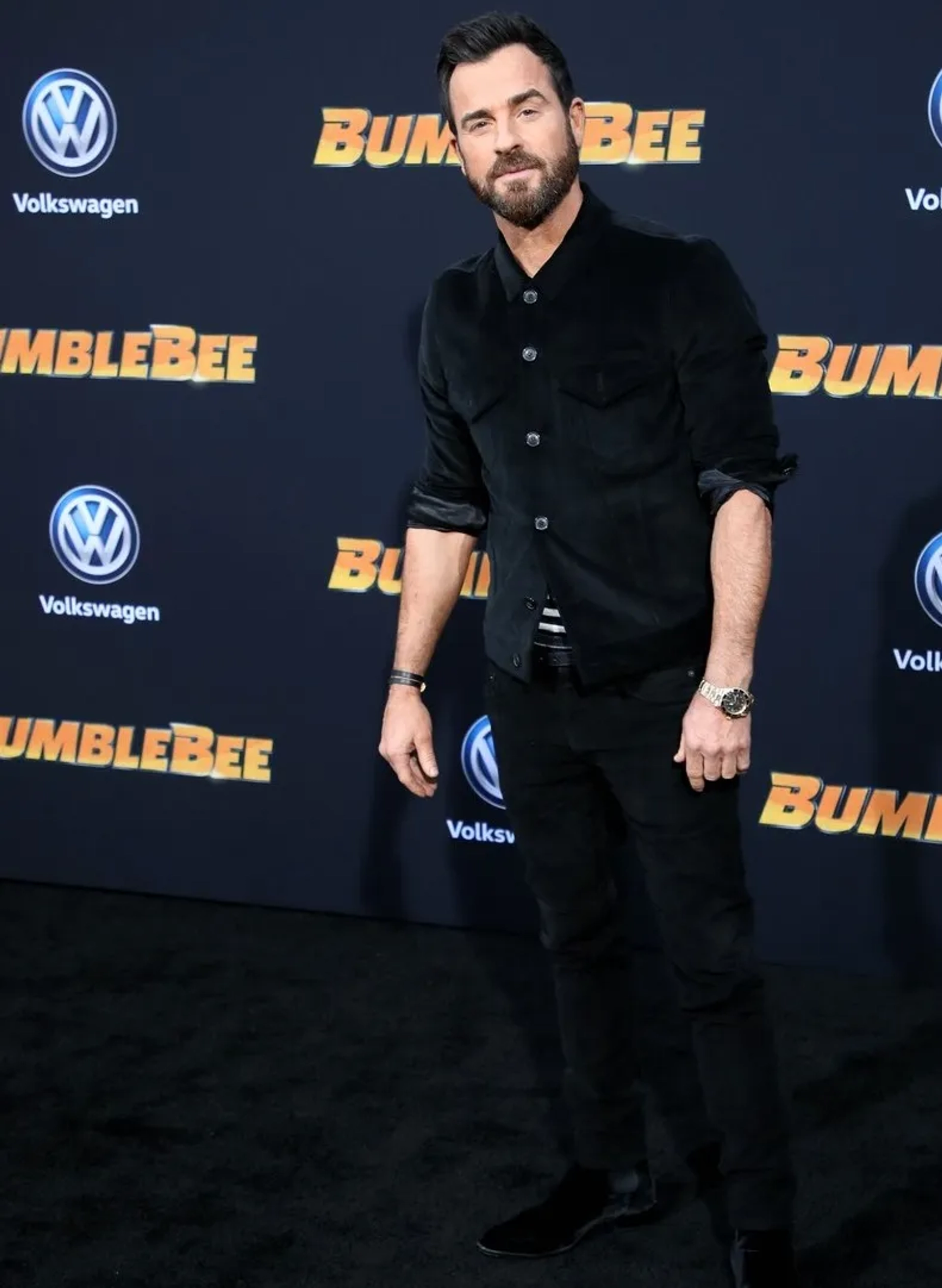 Justin Theroux at an event for Bumblebee (2018)