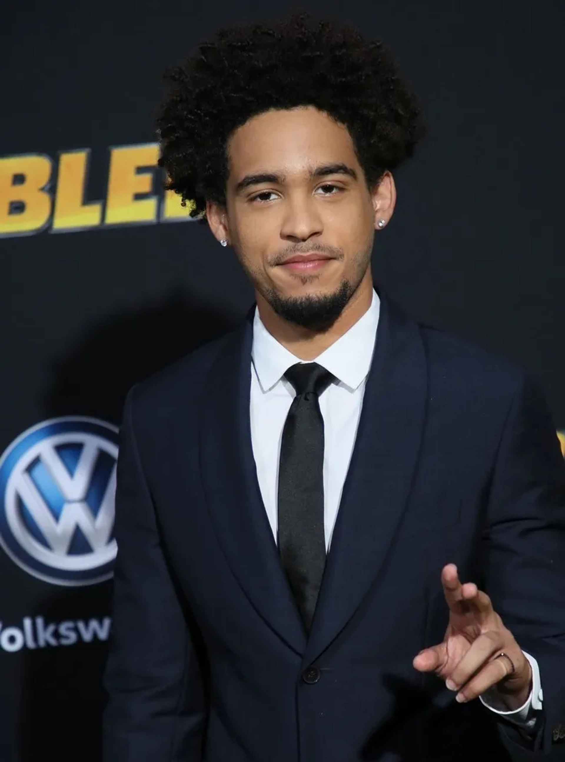 Jorge Lendeborg Jr. at an event for Bumblebee (2018)