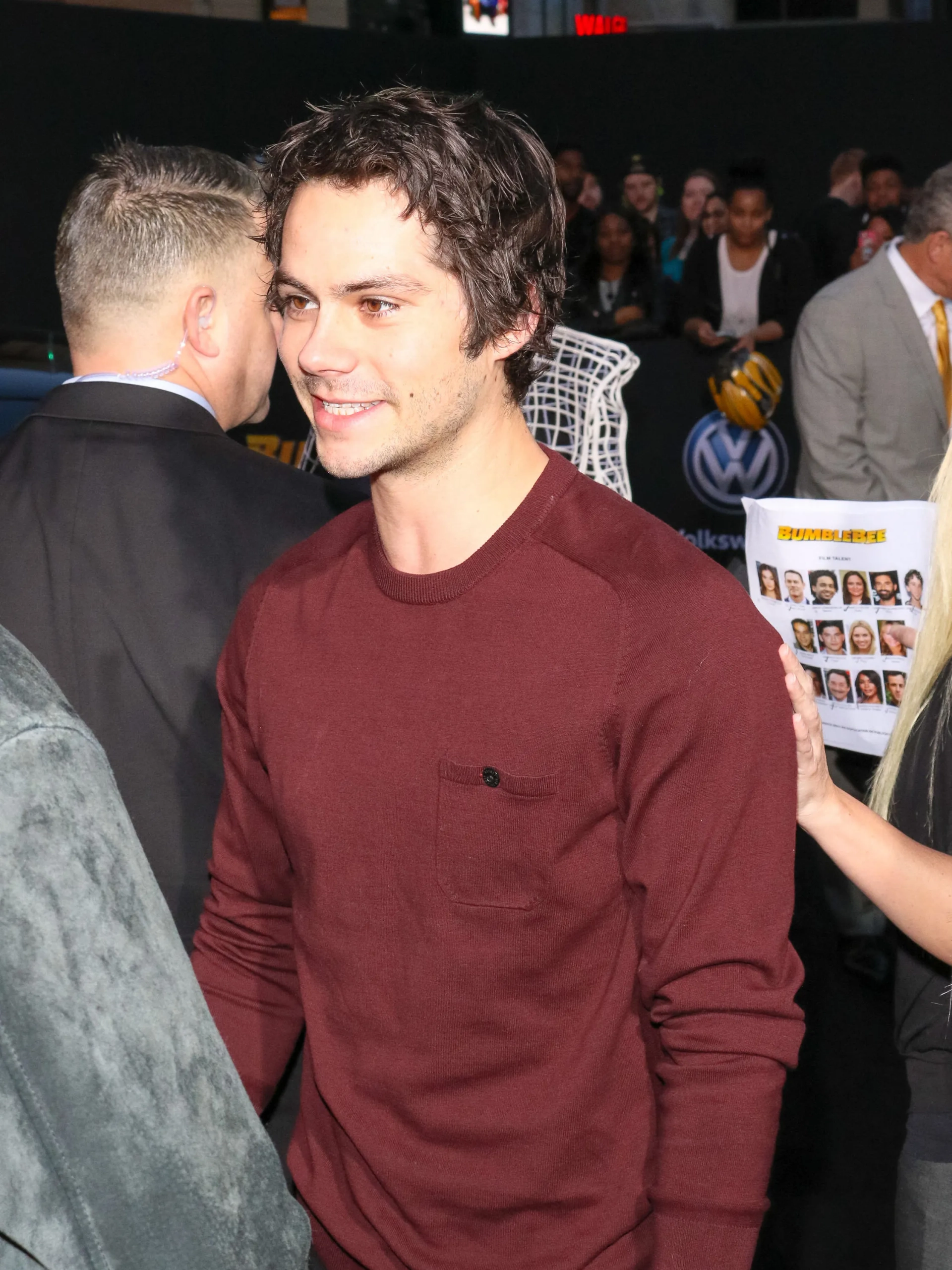 Dylan O'Brien at an event for Bumblebee (2018)