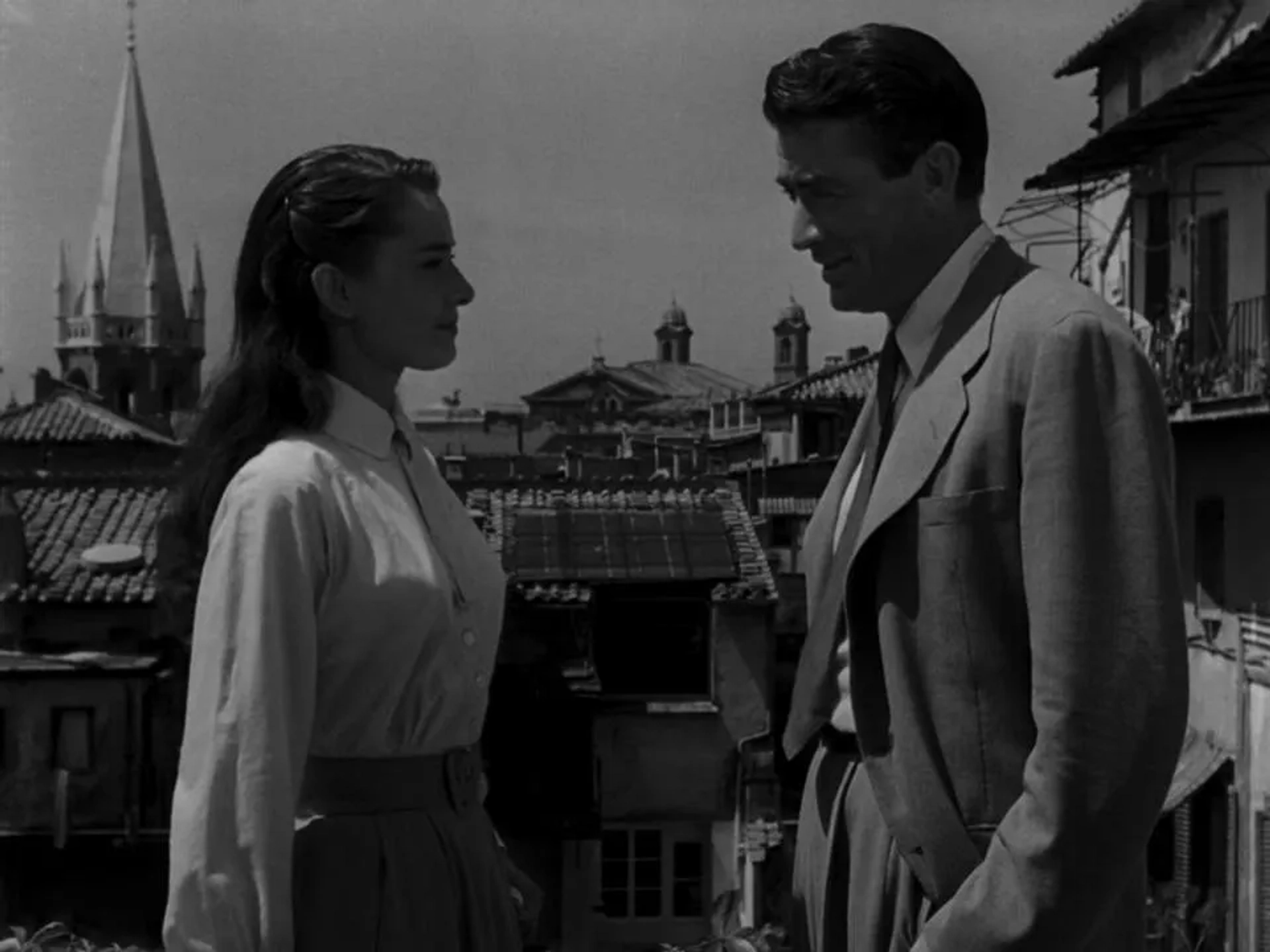 Audrey Hepburn and Gregory Peck in Roman Holiday (1953)