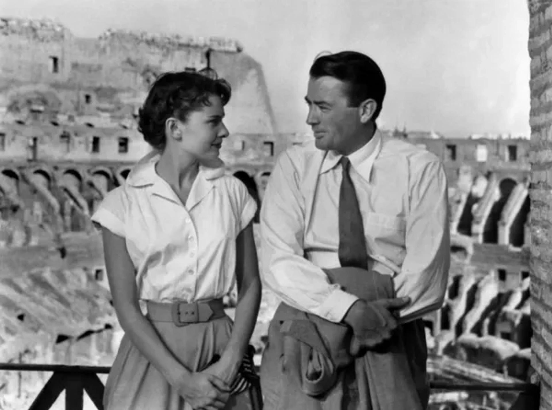 Audrey Hepburn and Gregory Peck in Roman Holiday (1953)