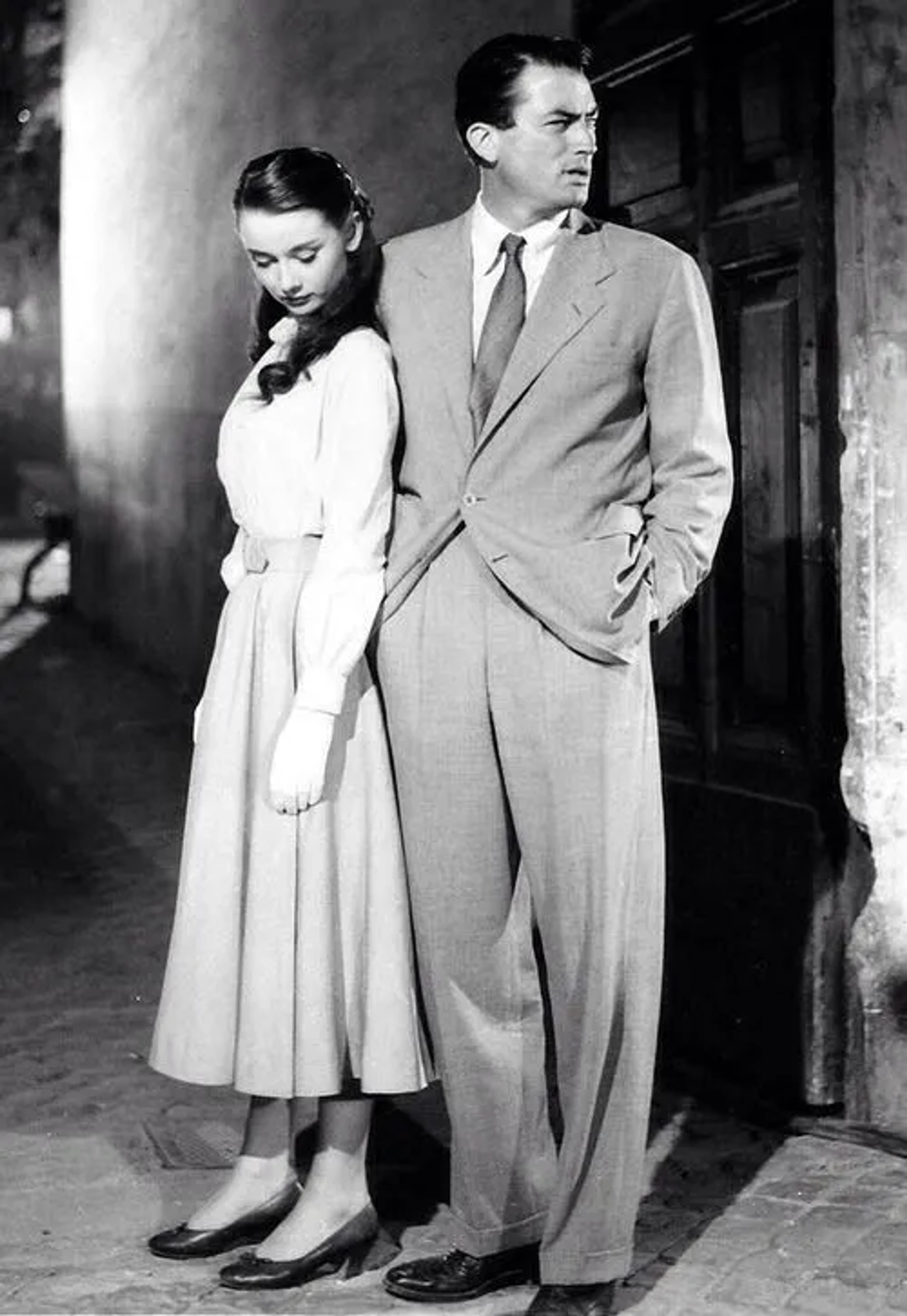 Audrey Hepburn and Gregory Peck in Roman Holiday (1953)