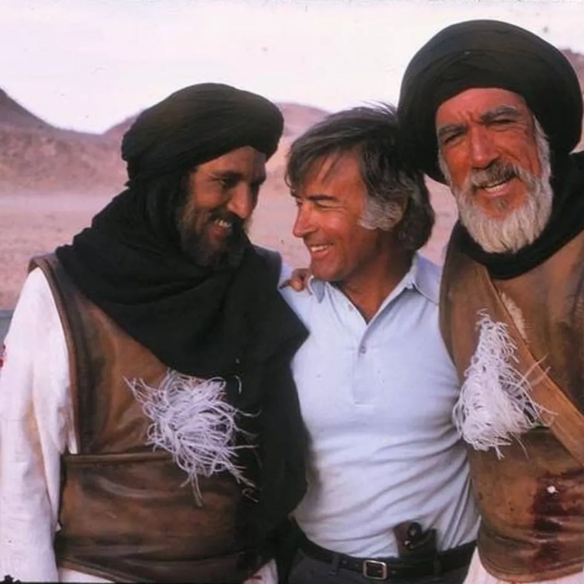 Anthony Quinn, Moustapha Akkad, and Abdallah Gheith in The Message (1976)