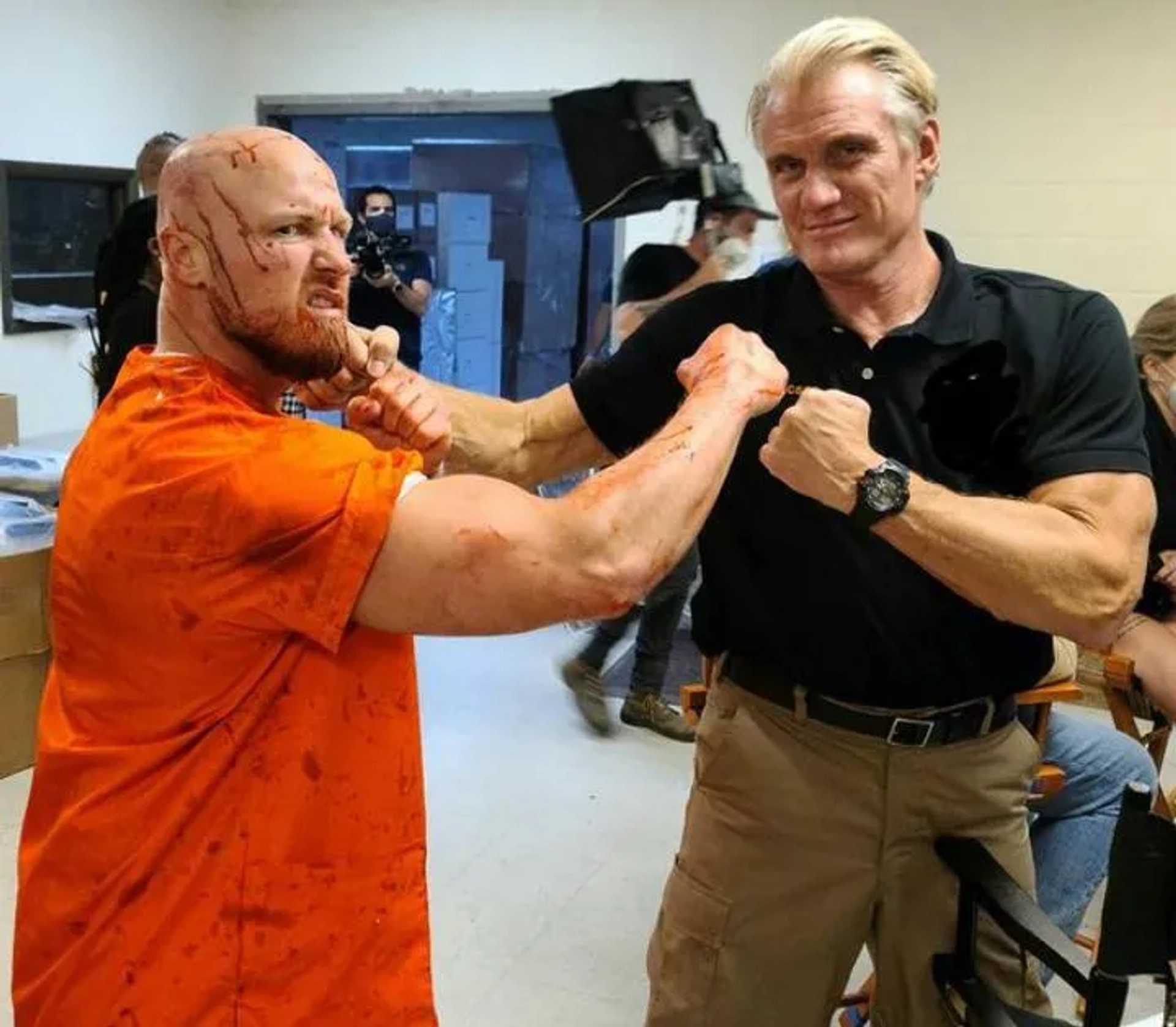 Dolph Lundgren and Luke Hawx in Castle Falls (2021)