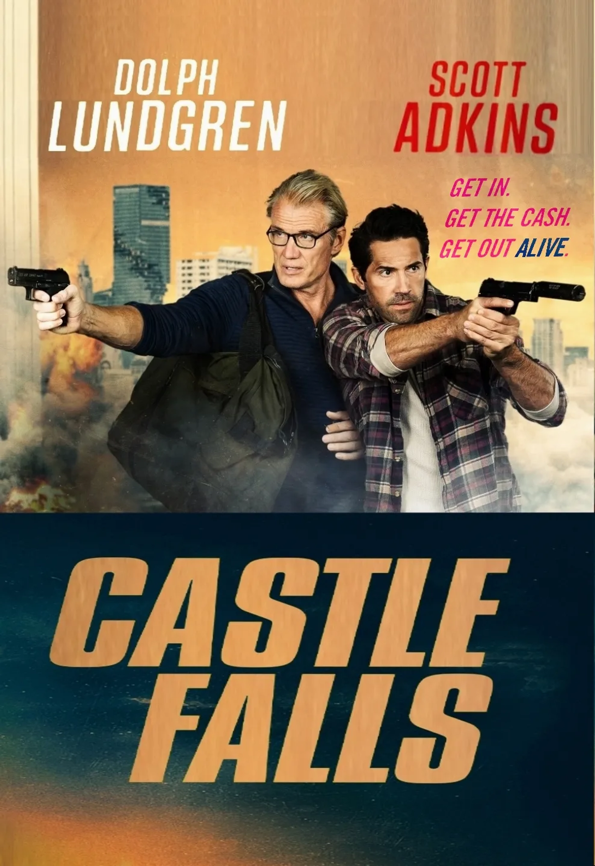 Dolph Lundgren and Scott Adkins in Castle Falls (2021)