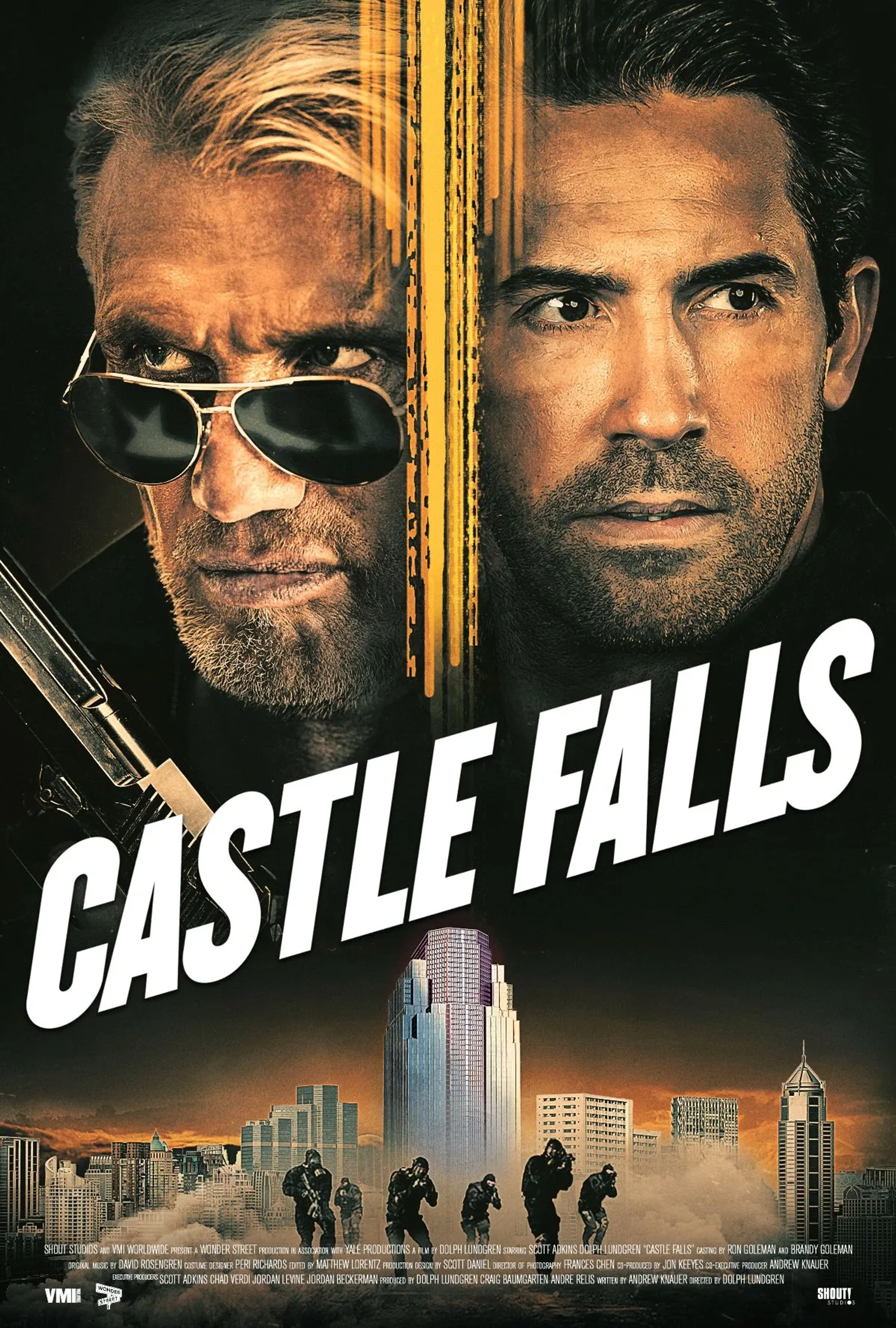 Dolph Lundgren and Scott Adkins in Castle Falls (2021)