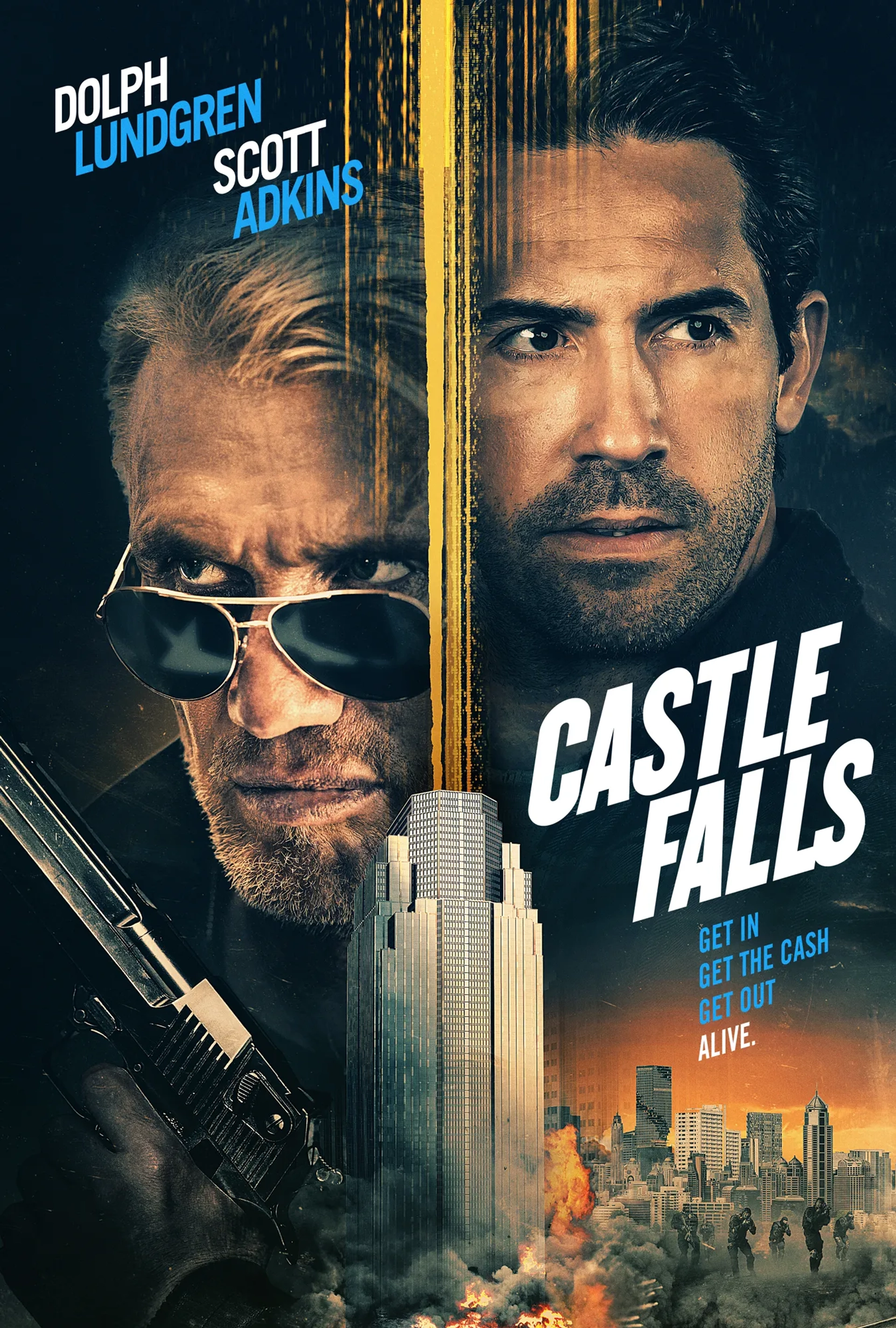 Dolph Lundgren and Scott Adkins in Castle Falls (2021)