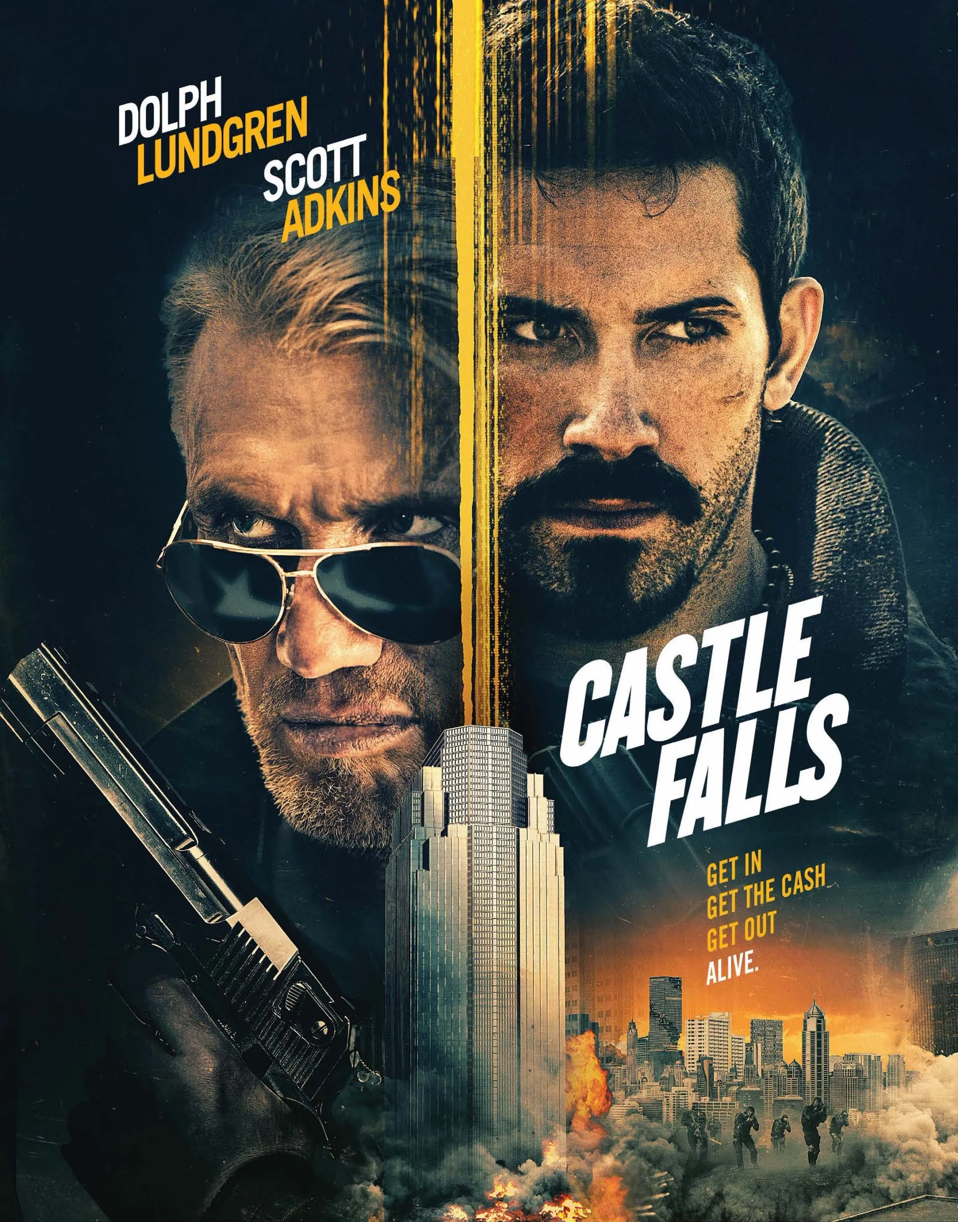 Dolph Lundgren and Scott Adkins in Castle Falls (2021)