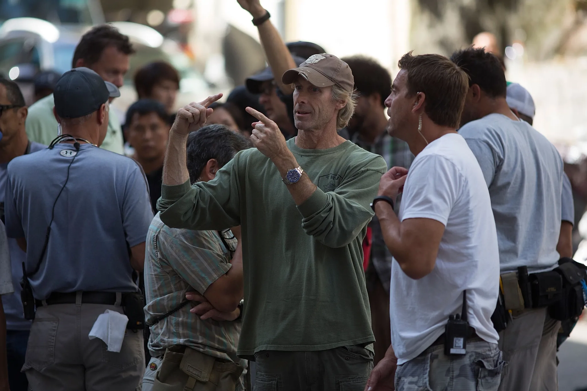 Michael Bay at an event for Transformers: Age of Extinction (2014)