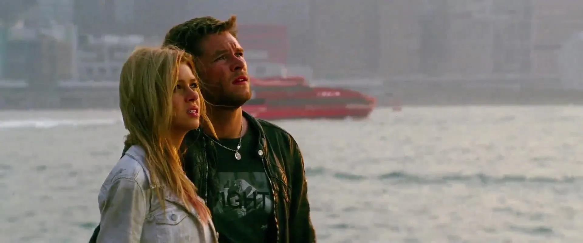 Nicola Peltz Beckham and Jack Reynor in Transformers: Age of Extinction (2014)