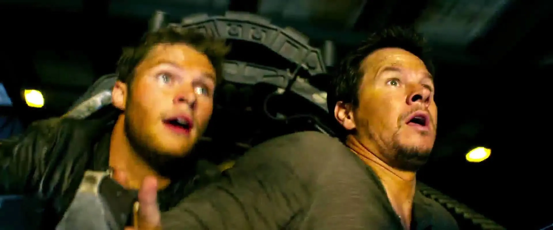 Mark Wahlberg and Jack Reynor in Transformers: Age of Extinction (2014)