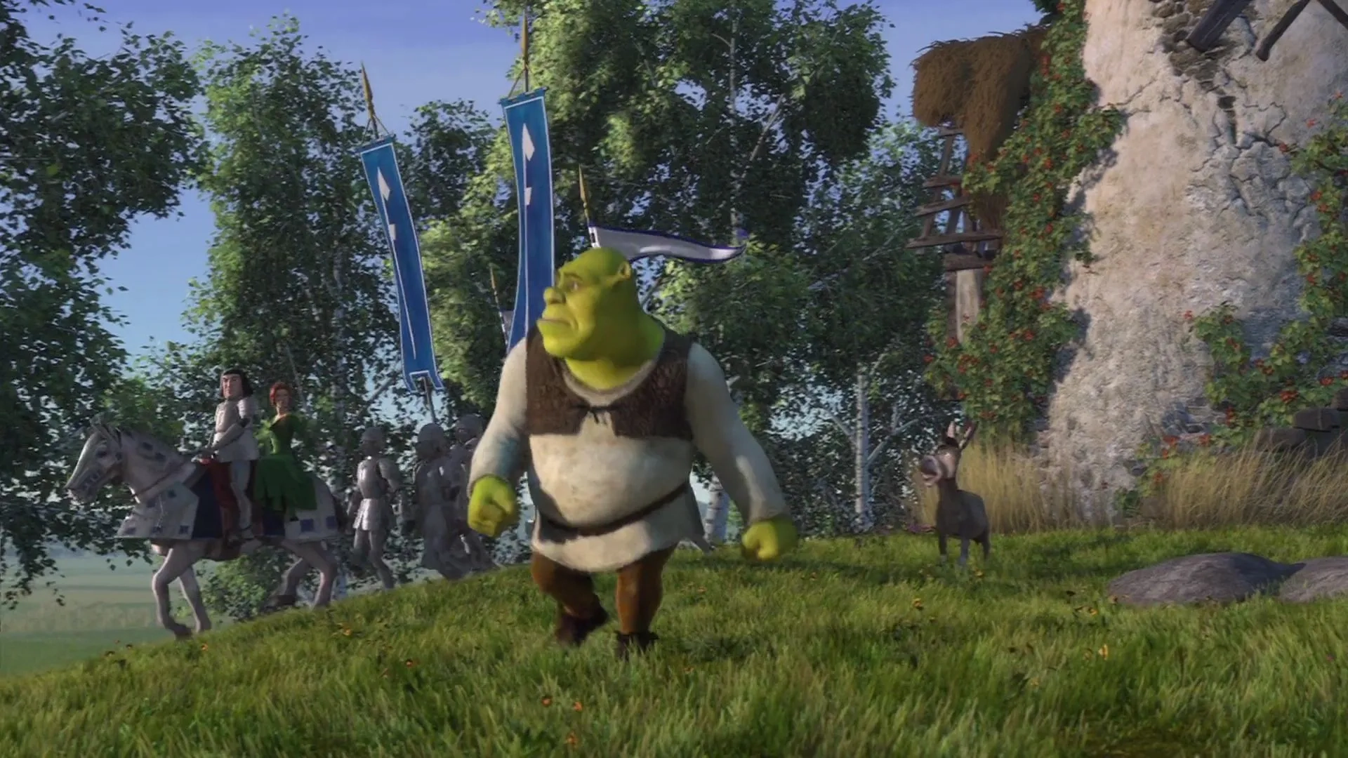 Cameron Diaz, Mike Myers, Eddie Murphy, and John Lithgow in Shrek (2001)