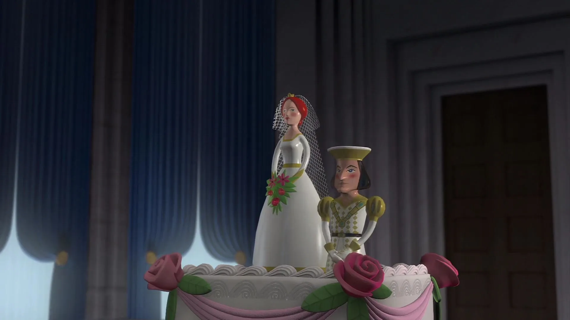 Cameron Diaz and John Lithgow in Shrek (2001)