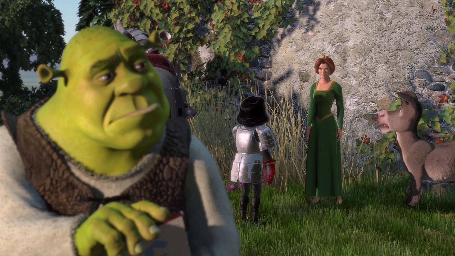 Cameron Diaz, Mike Myers, Eddie Murphy, and John Lithgow in Shrek (2001)