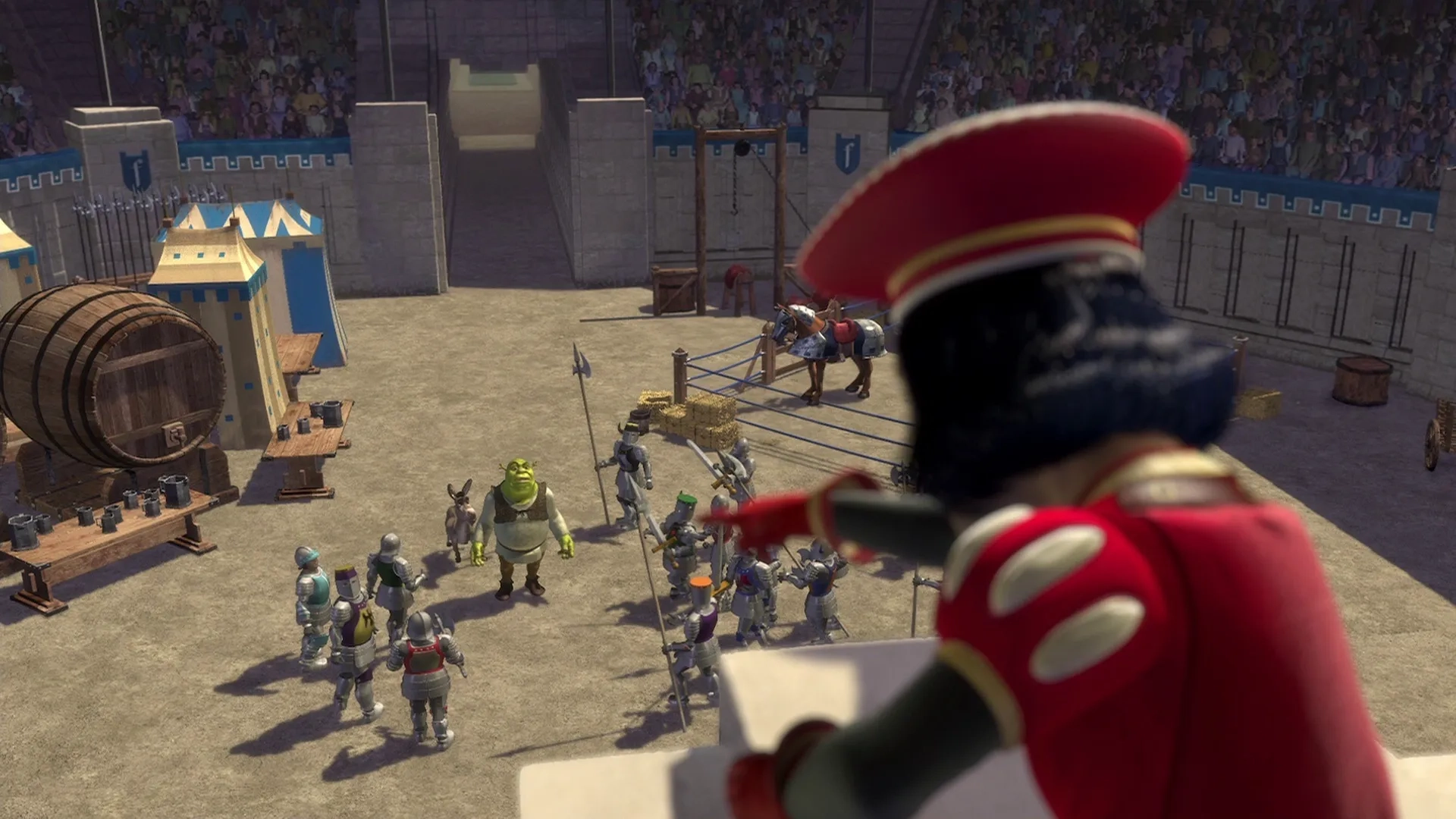 Mike Myers, Eddie Murphy, and John Lithgow in Shrek (2001)