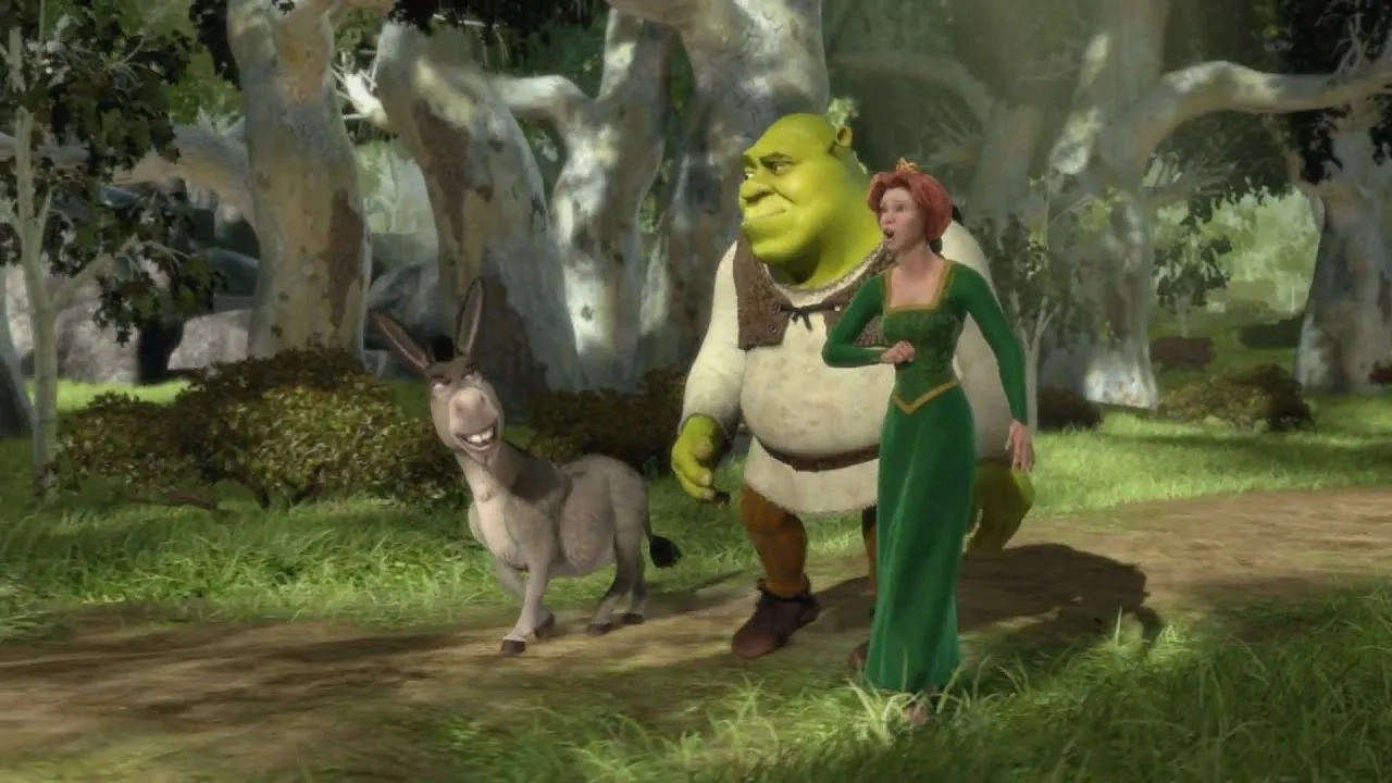 Cameron Diaz, Mike Myers, and Eddie Murphy in Shrek (2001)