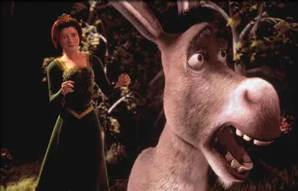 Cameron Diaz and Eddie Murphy in Shrek (2001)