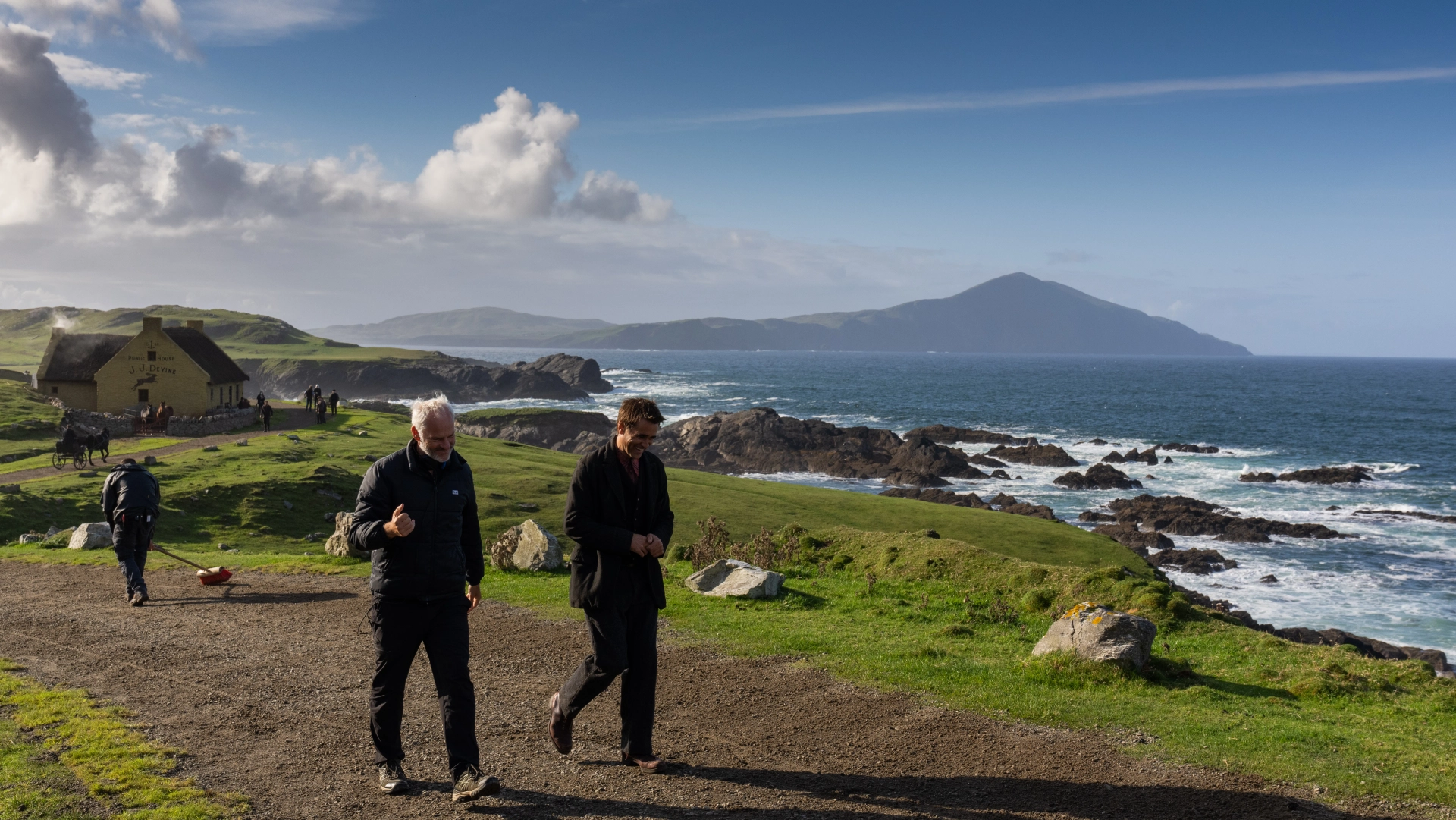 Colin Farrell and Martin McDonagh in The Banshees of Inisherin (2022)