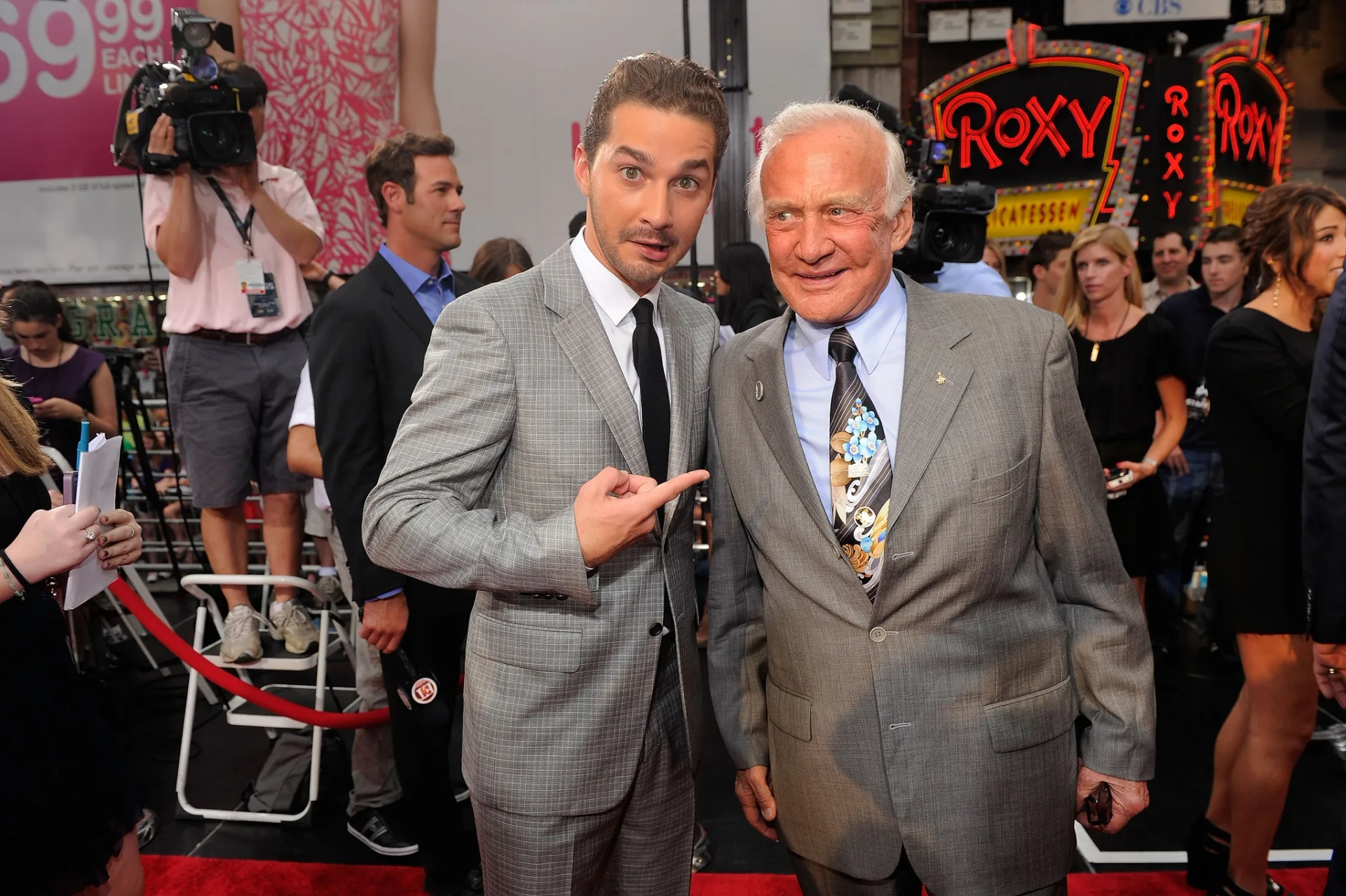 Buzz Aldrin and Shia LaBeouf at an event for Transformers: Dark of the Moon (2011)