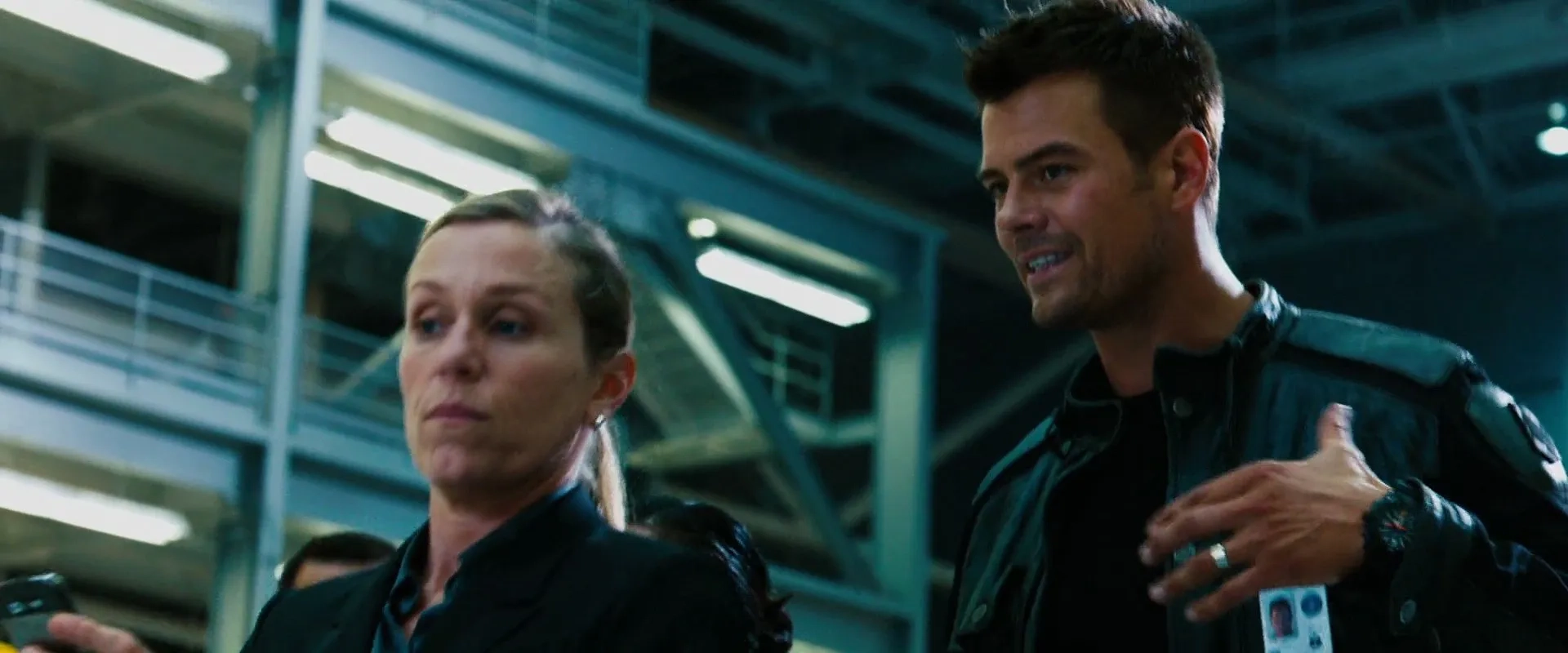 Frances McDormand and Josh Duhamel in Transformers: Dark of the Moon (2011)