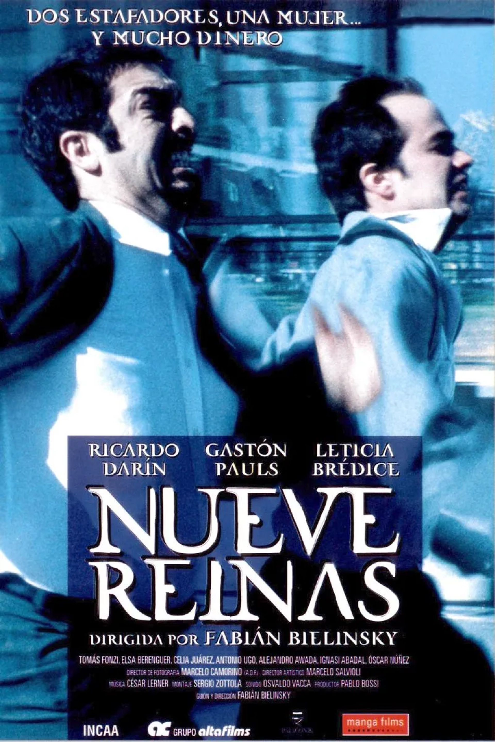 Ricardo Darín and Gastón Pauls in Nine Queens (2000)