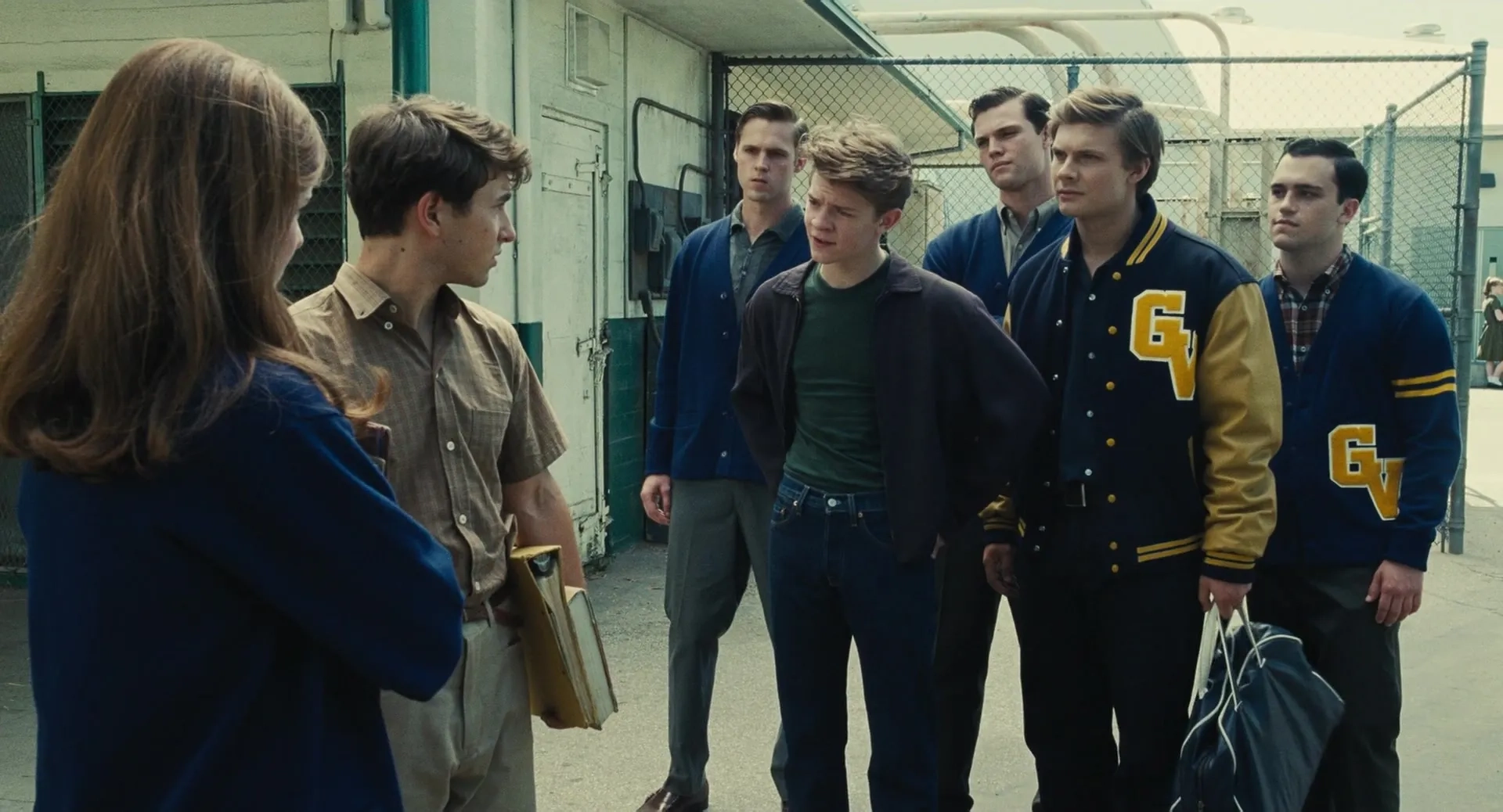 Isabelle Kusman, Sam Rechner, Oakes Fegley, Kalama Epstein, Gabriel LaBelle, and Malachi Mickelonis in The Fabelmans (2022)