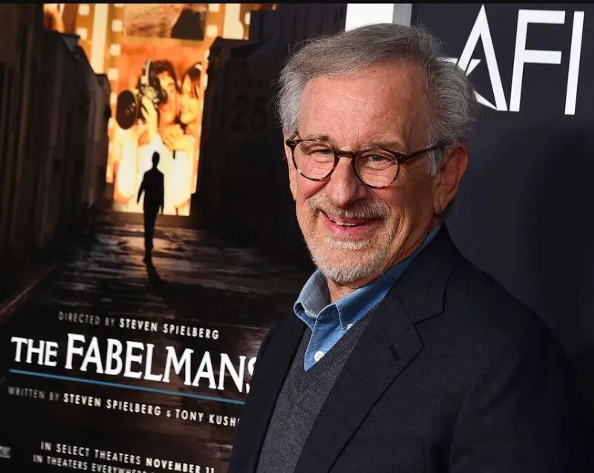 Steven Spielberg at an event for The Fabelmans (2022)