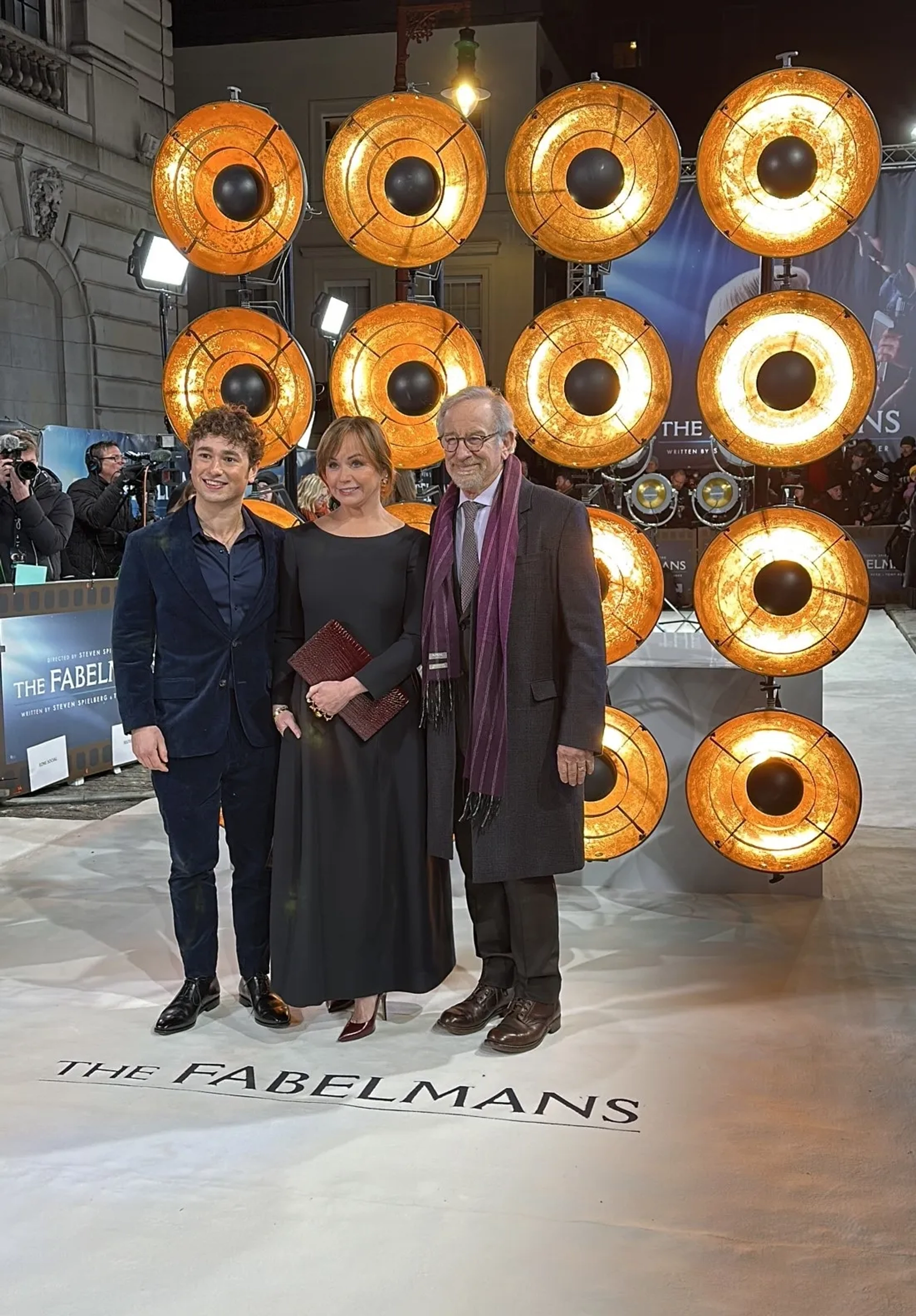 Steven Spielberg, Kristie Macosko Krieger, and Gabriel LaBelle at an event for The Fabelmans (2022)