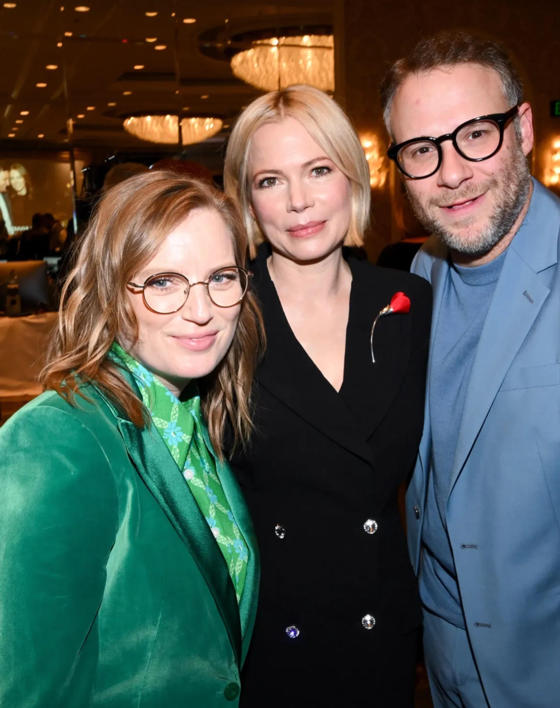 Sarah Polley, Seth Rogen, and Michelle Williams at an event for The Fabelmans (2022)