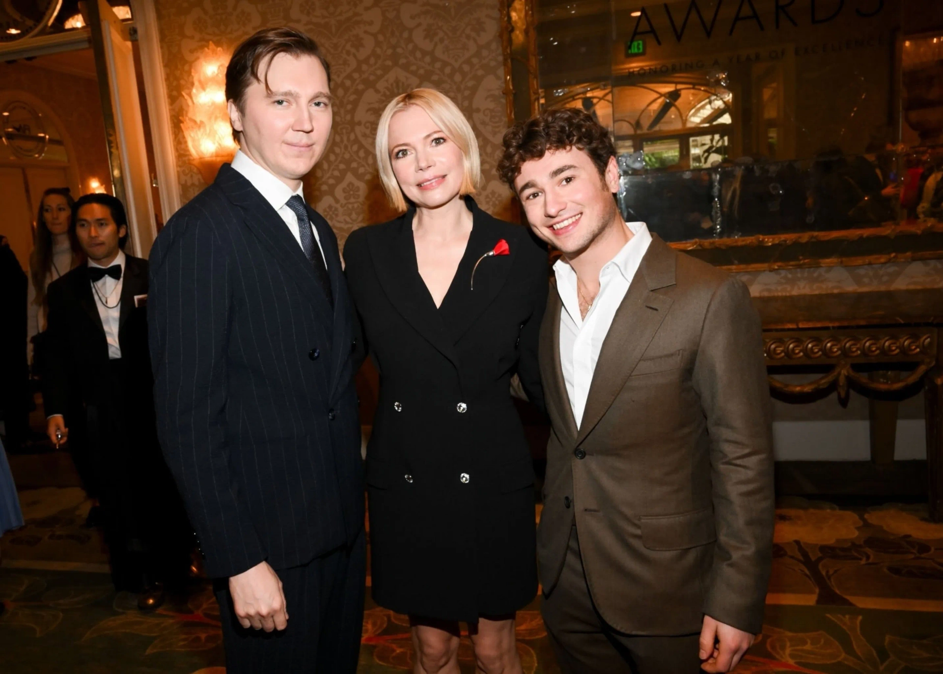 Paul Dano, Michelle Williams, and Gabriel LaBelle at an event for The Fabelmans (2022)