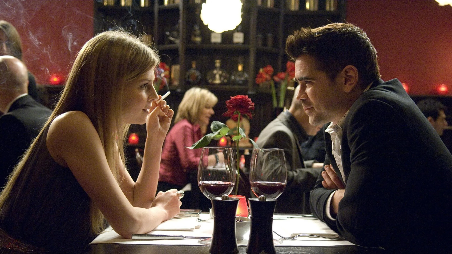 Colin Farrell, Zeljko Ivanek, and Clémence Poésy in In Bruges (2008)