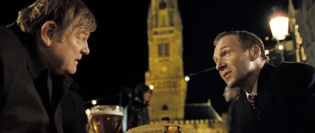 Ralph Fiennes and Brendan Gleeson in In Bruges (2008)