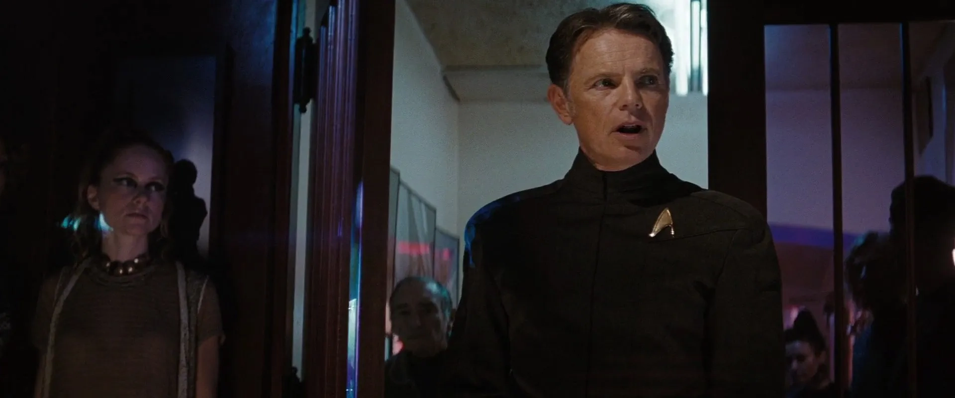 Bruce Greenwood and Mary Grace in Star Trek (2009)