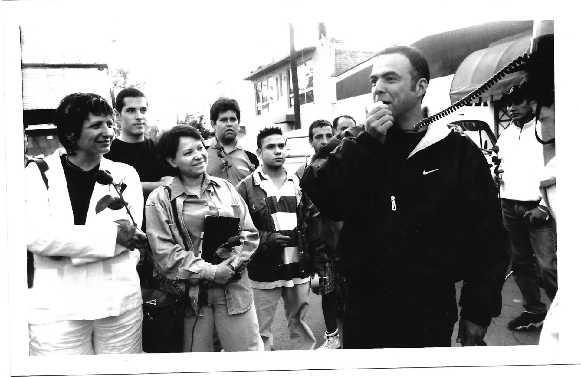 Rodrigo Prieto, Adriana Barraza, and Alejandro G. Iñárritu in Amores Perros (2000)