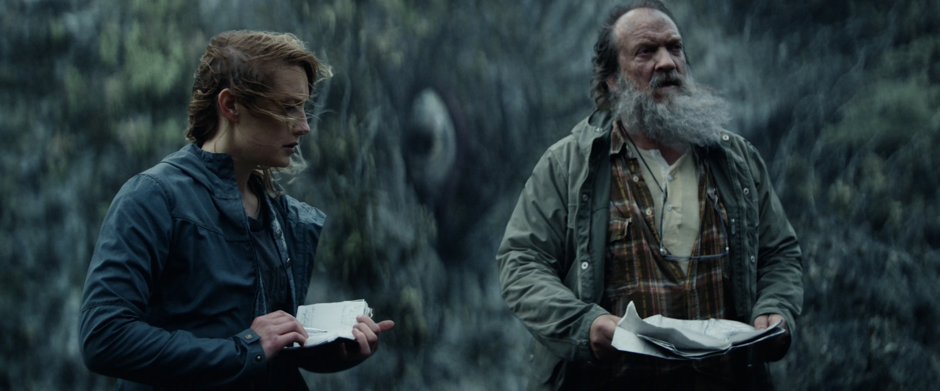 Gard B. Eidsvold and Ine Marie Wilmann in Troll (2022)