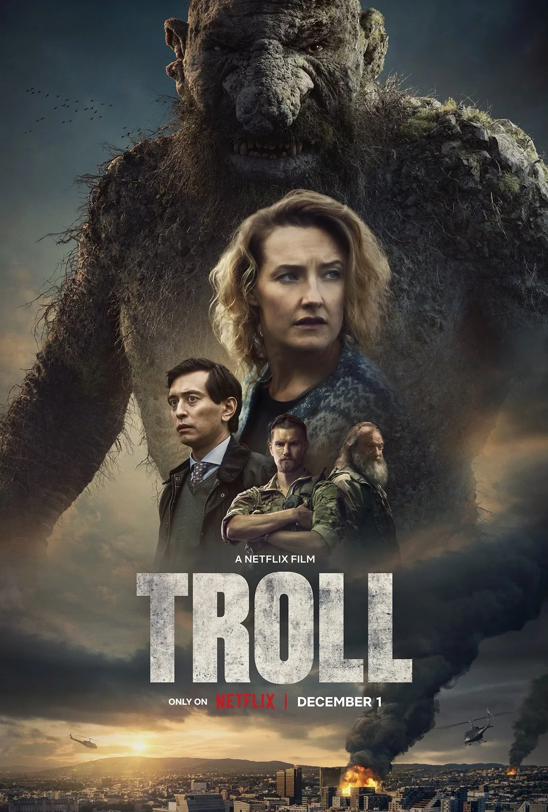 Gard B. Eidsvold, Kim Falck, Mads Sjøgård Pettersen, and Ine Marie Wilmann in Troll (2022)