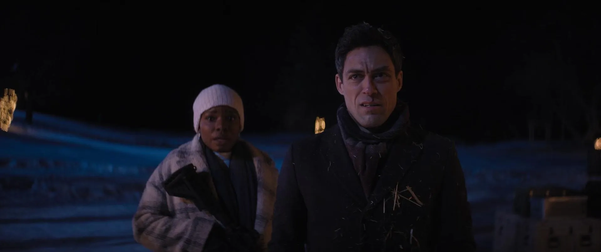 Alex Hassell and Alexis Louder in Violent Night (2022)