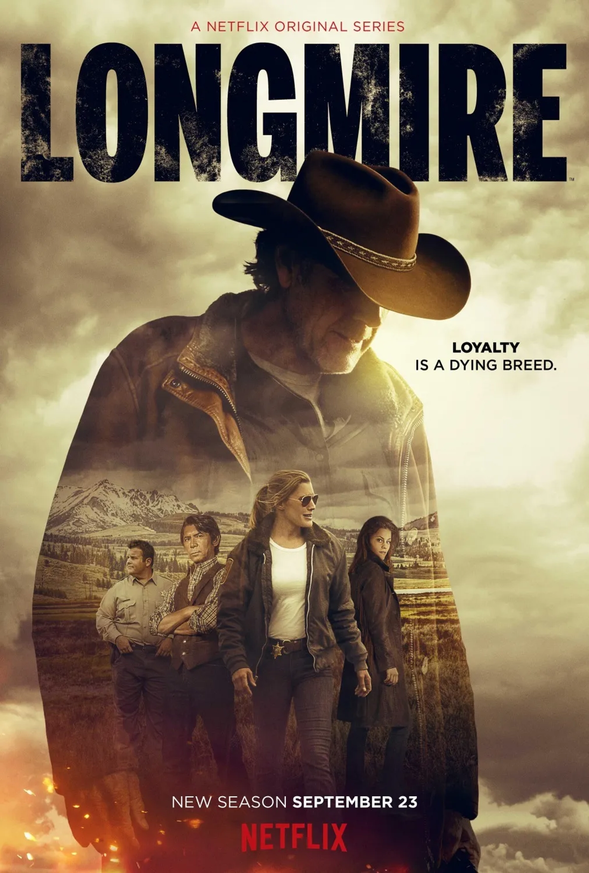 Lou Diamond Phillips, Katee Sackhoff, Robert Taylor, Cassidy Freeman, and Adam Bartley in Longmire (2012)