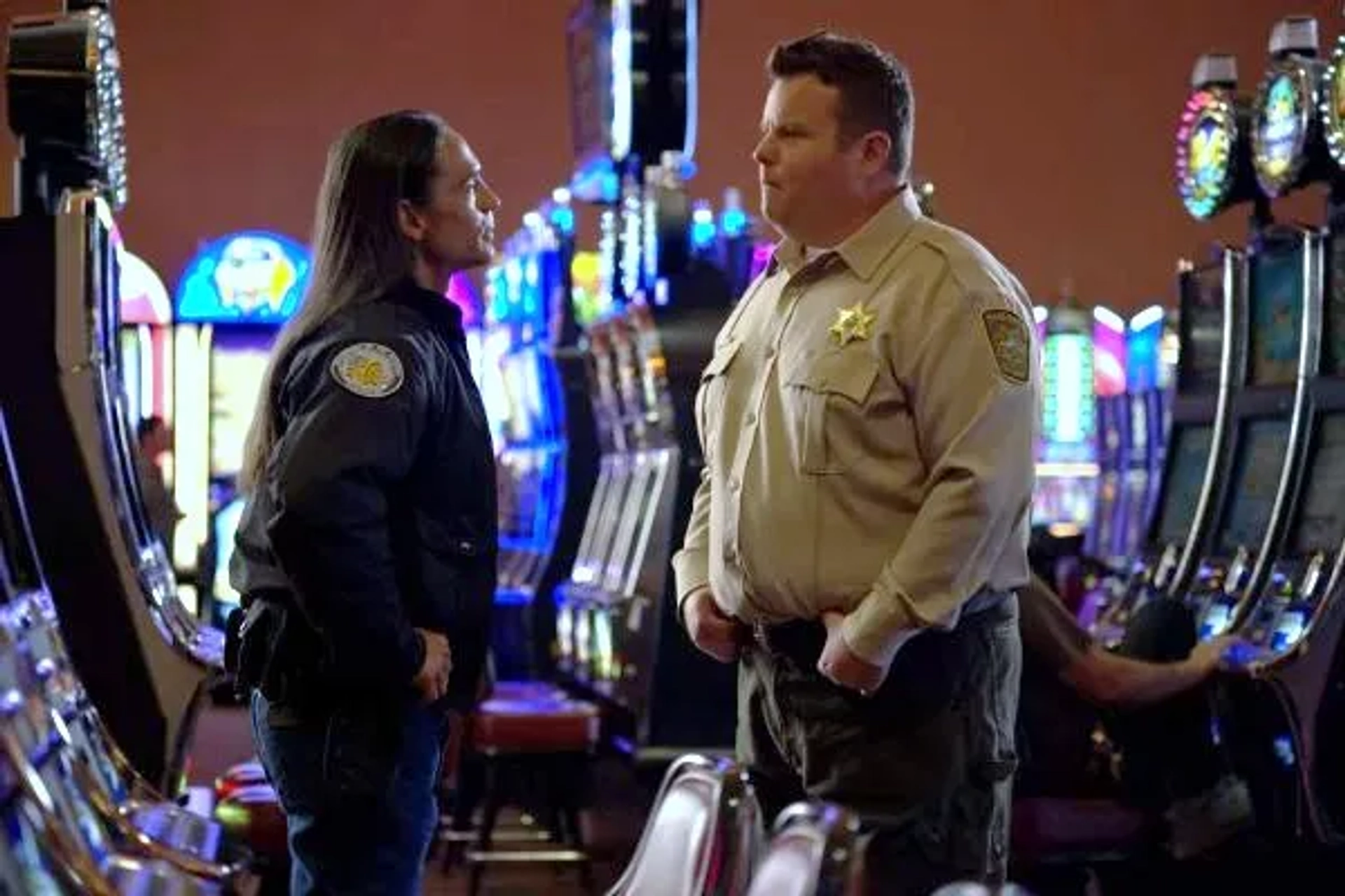 Zahn McClarnon and Adam Bartley in Longmire (2012)