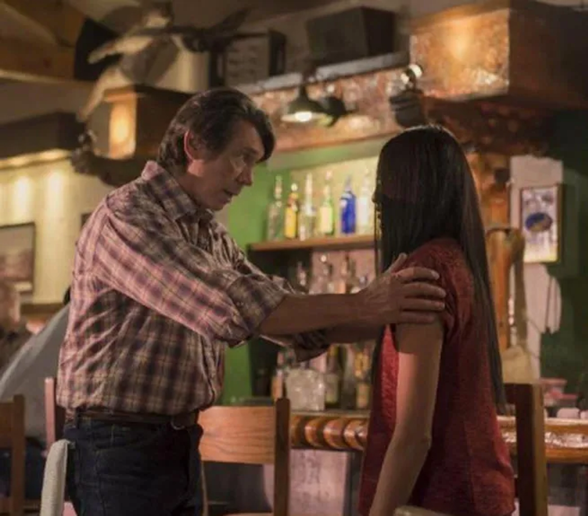 Lou Diamond Phillips and Tinsel Korey in Longmire (2012)