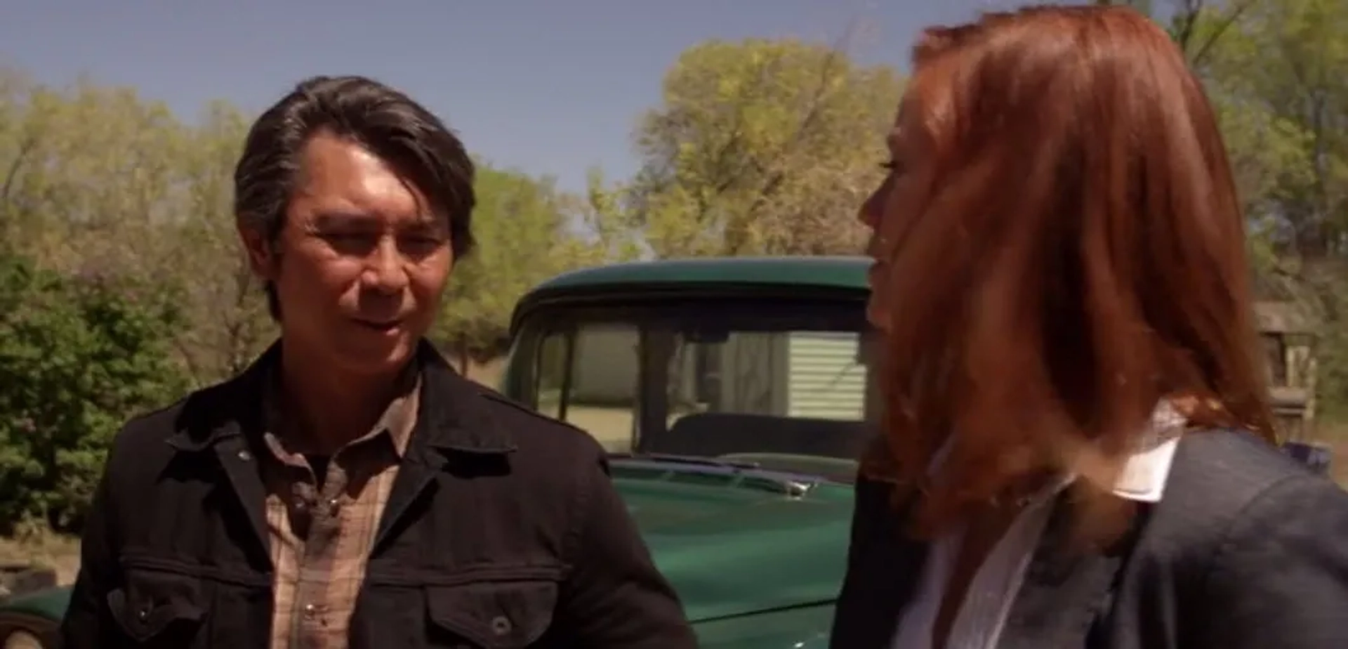 Lou Diamond Phillips and Cassidy Freeman in Longmire (2012)